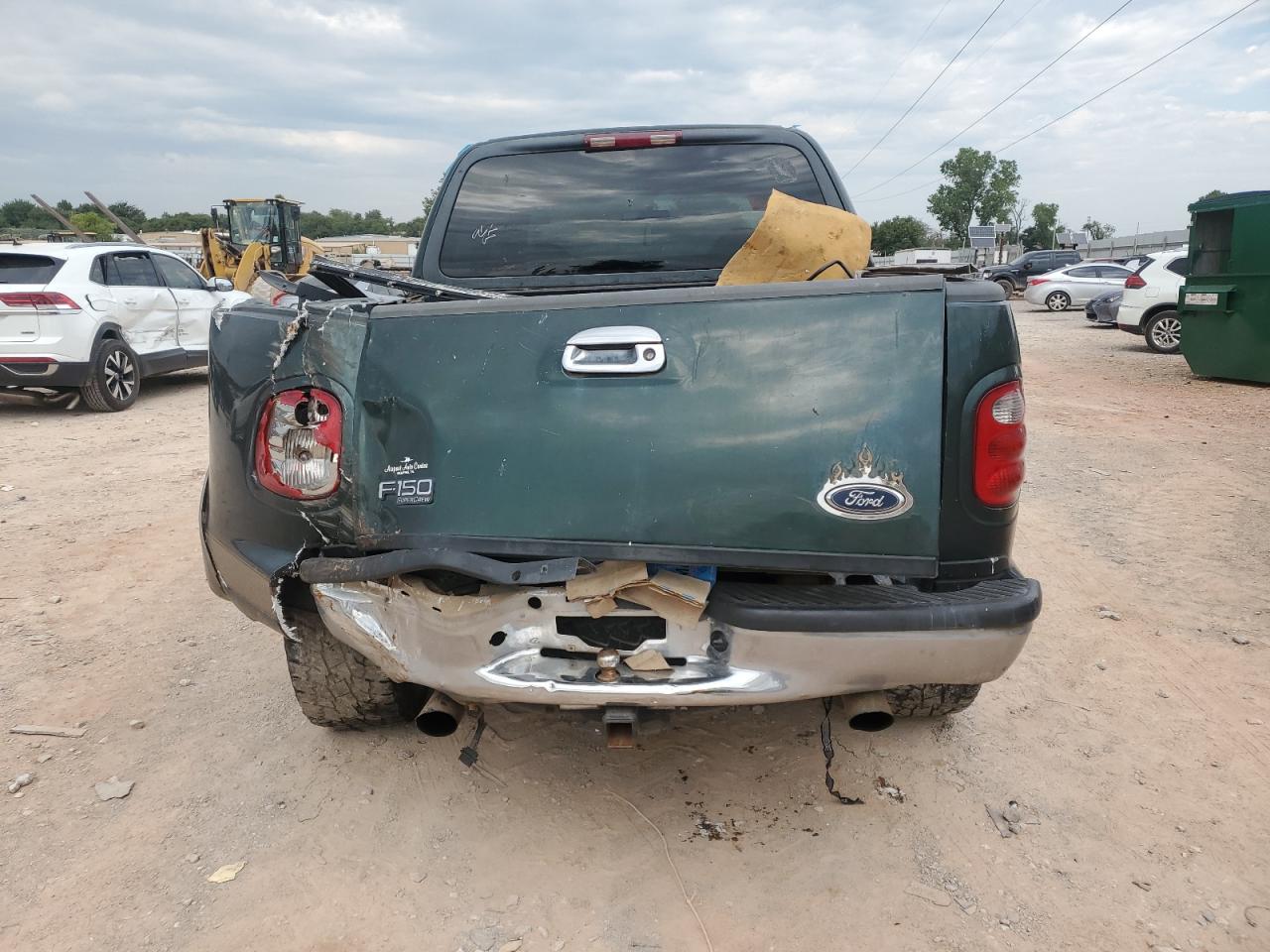 2001 Ford F150 Supercrew Green vin: 1FTRW07L51KE52229