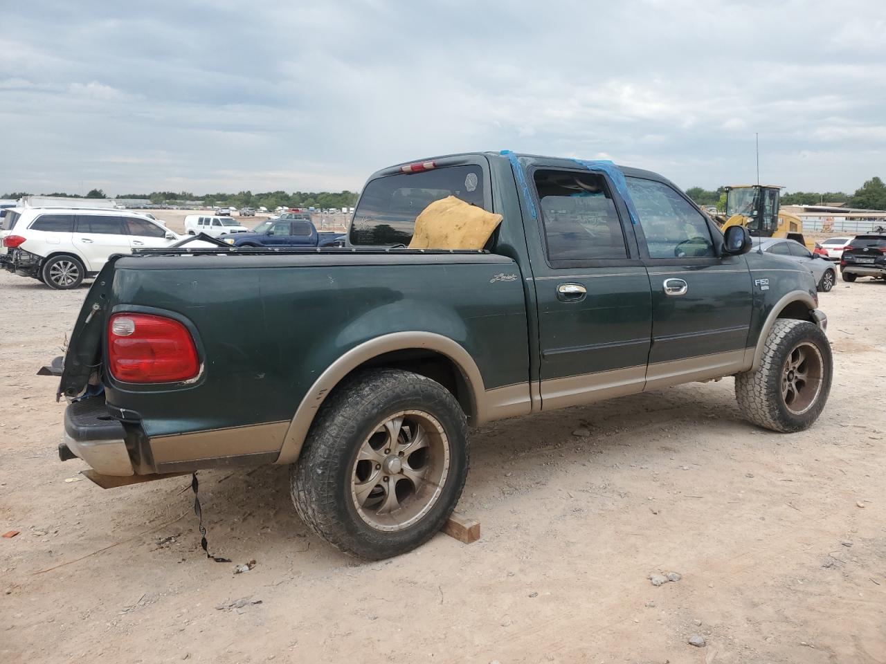 2001 Ford F150 Supercrew Green vin: 1FTRW07L51KE52229