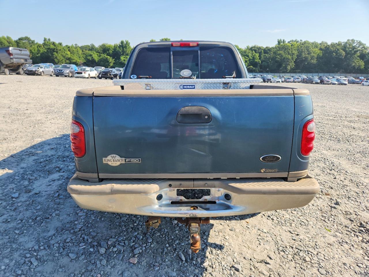2002 Ford F150 Supercrew Blue vin: 1FTRW07L52KB35245