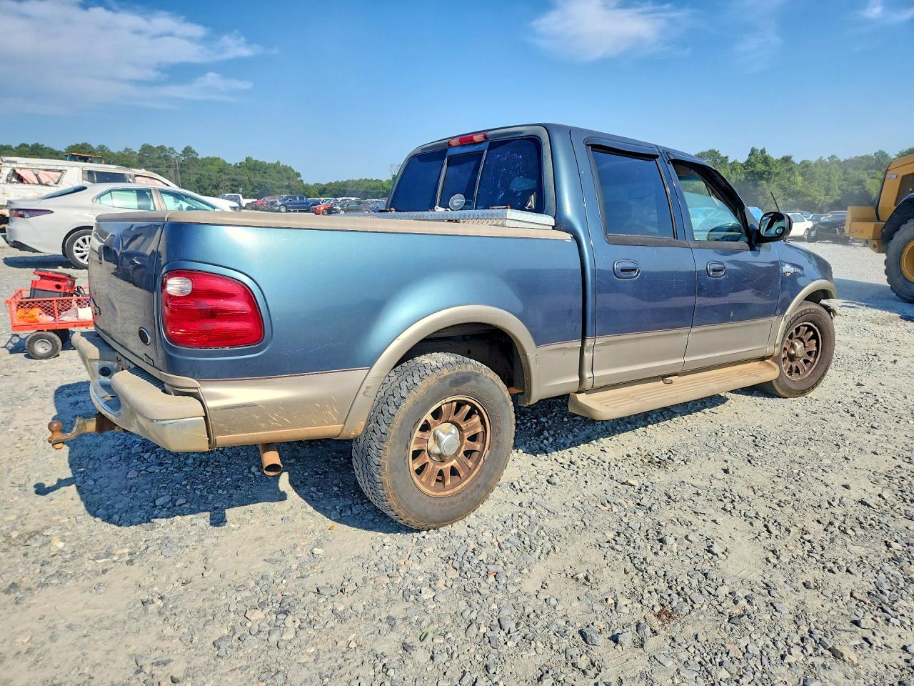 2002 Ford F150 Supercrew Blue vin: 1FTRW07L52KB35245