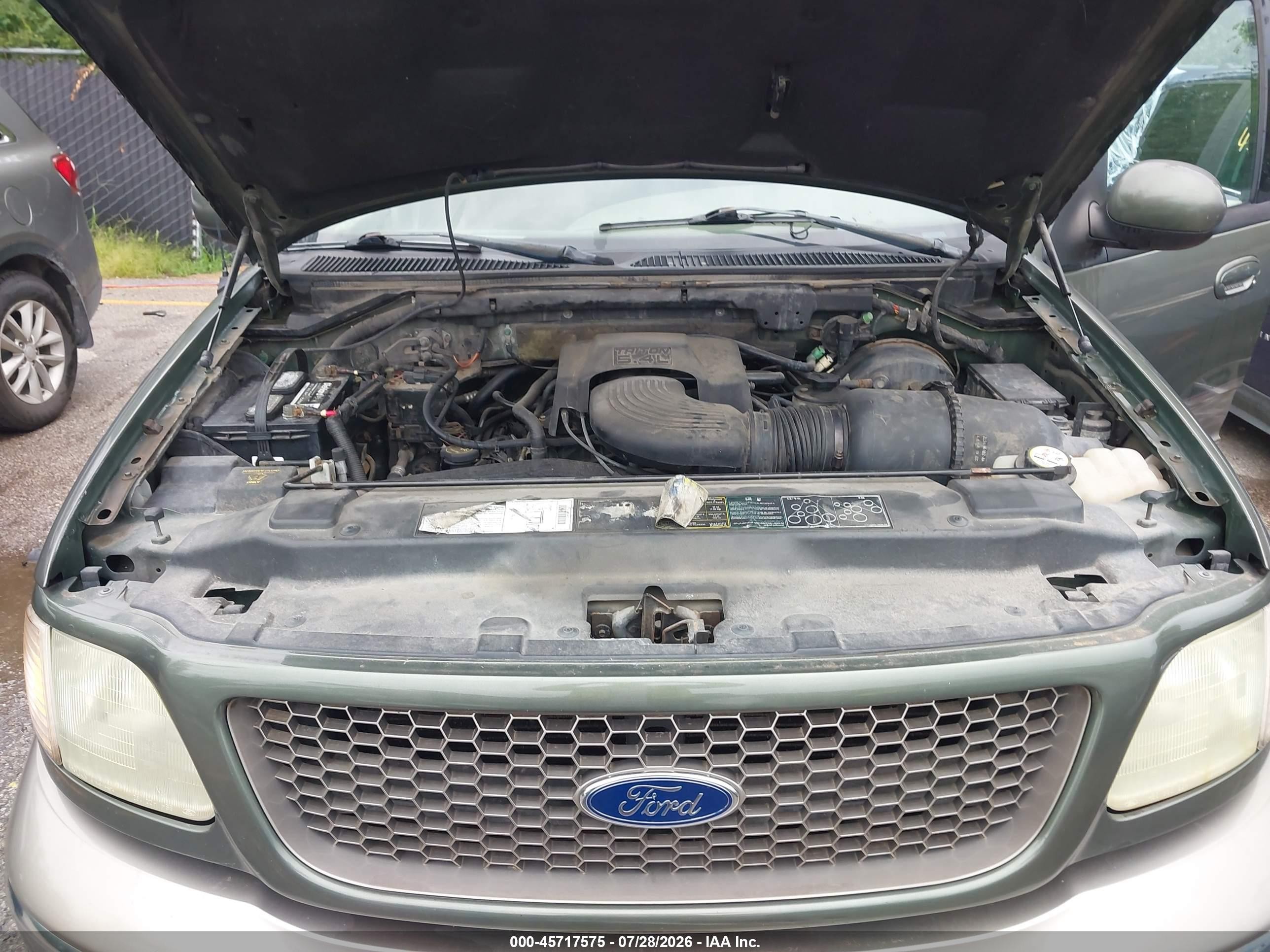 2002 Ford F-150 Lariat/xlt Green vin: 1FTRW07L52KD37910