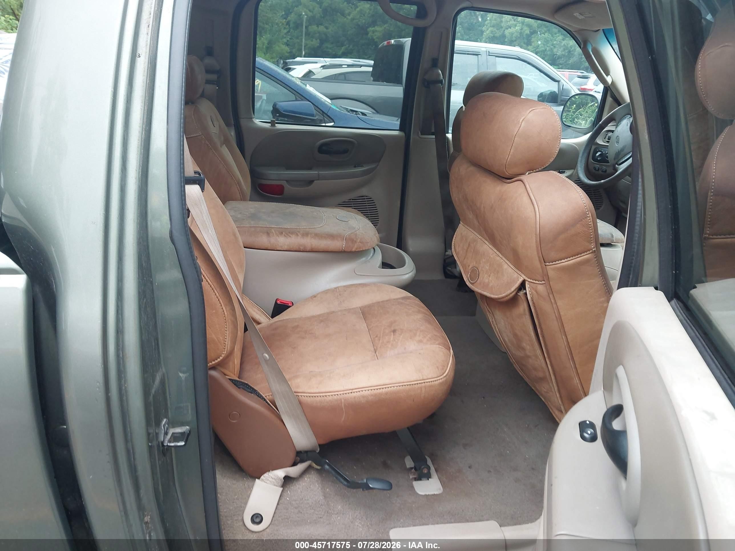 2002 Ford F-150 Lariat/xlt Green vin: 1FTRW07L52KD37910