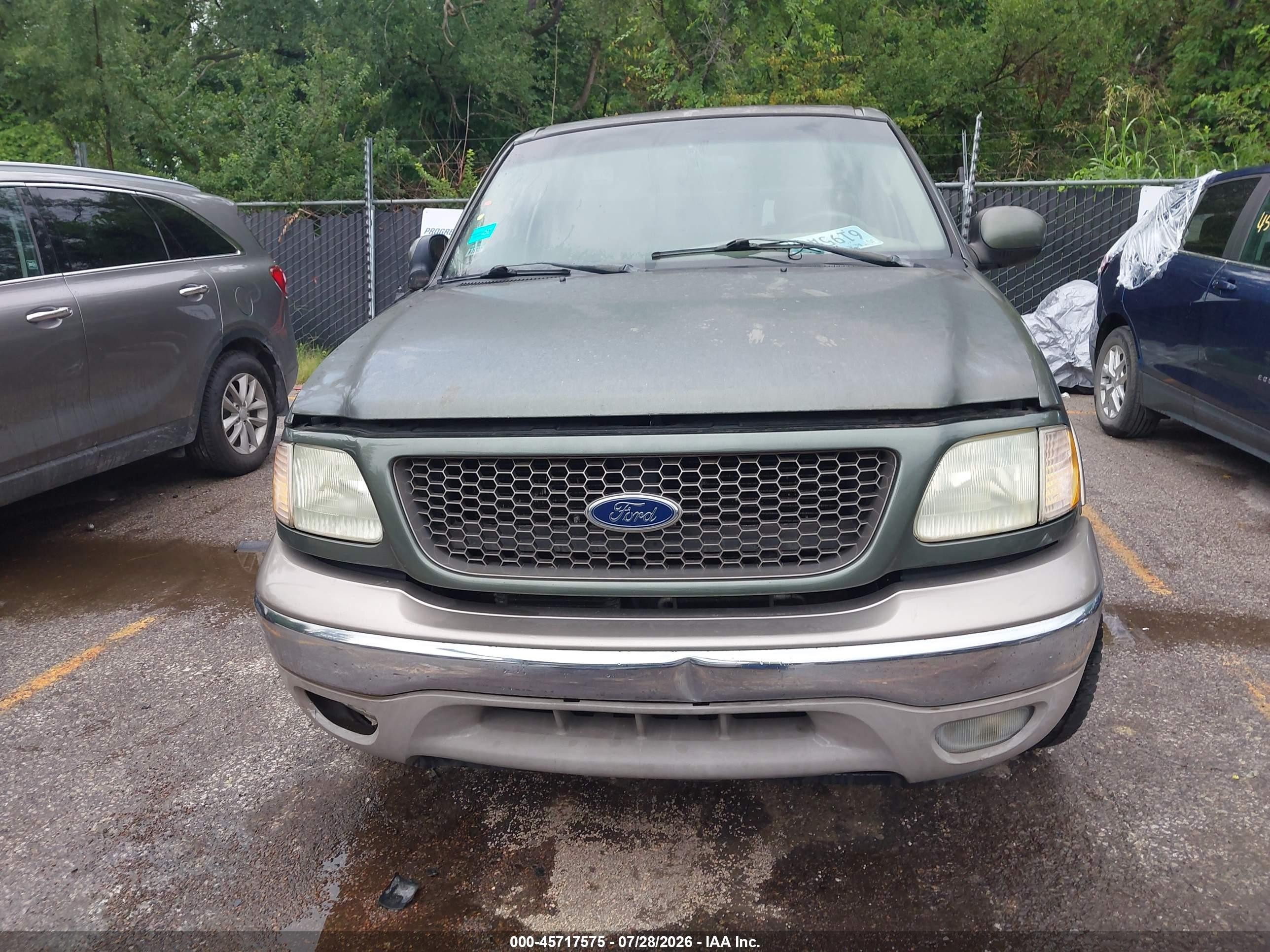 2002 Ford F-150 Lariat/xlt Green vin: 1FTRW07L52KD37910