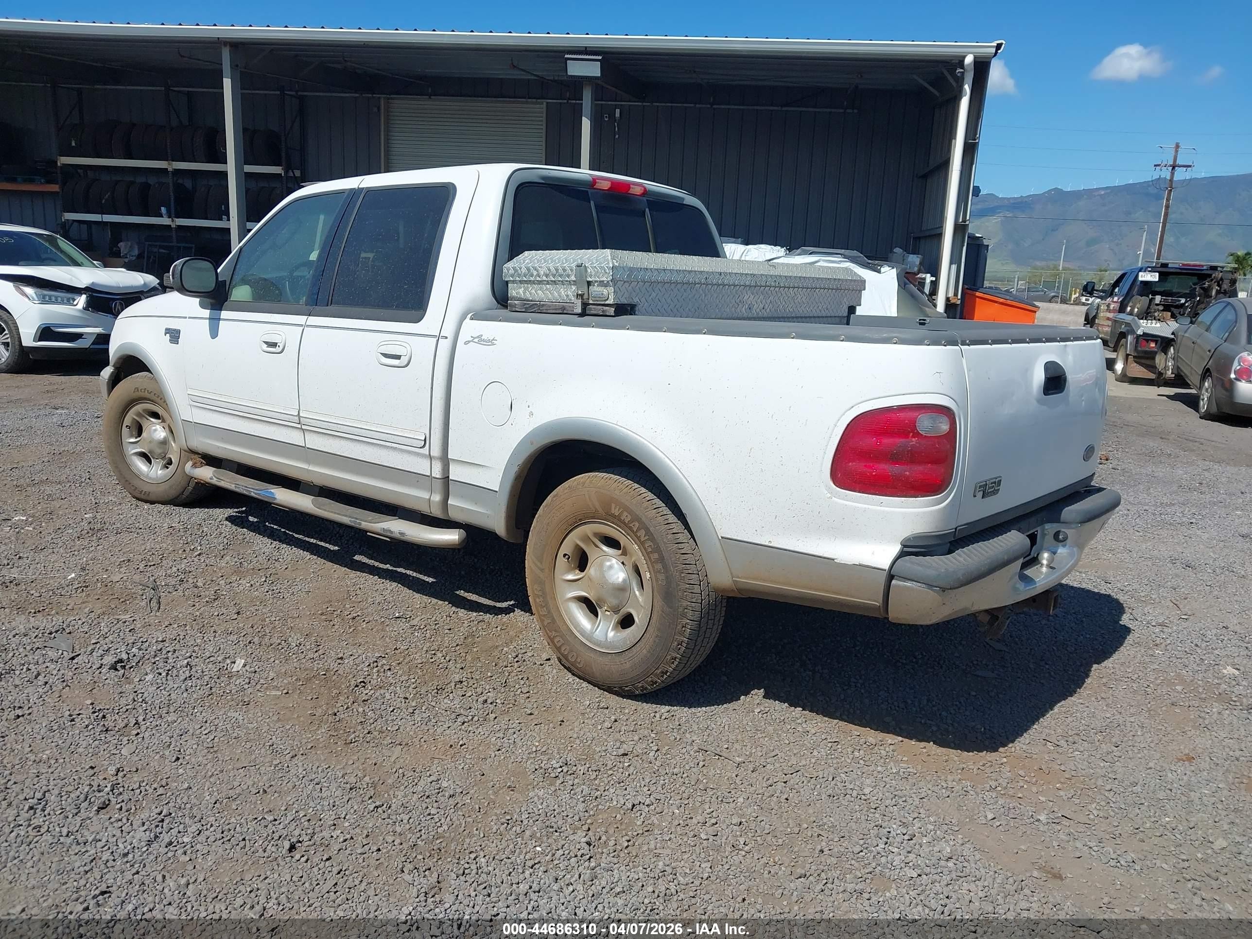 2003 Ford F-150 Lariat/xlt Белый vin: 1FTRW07L53KA66932