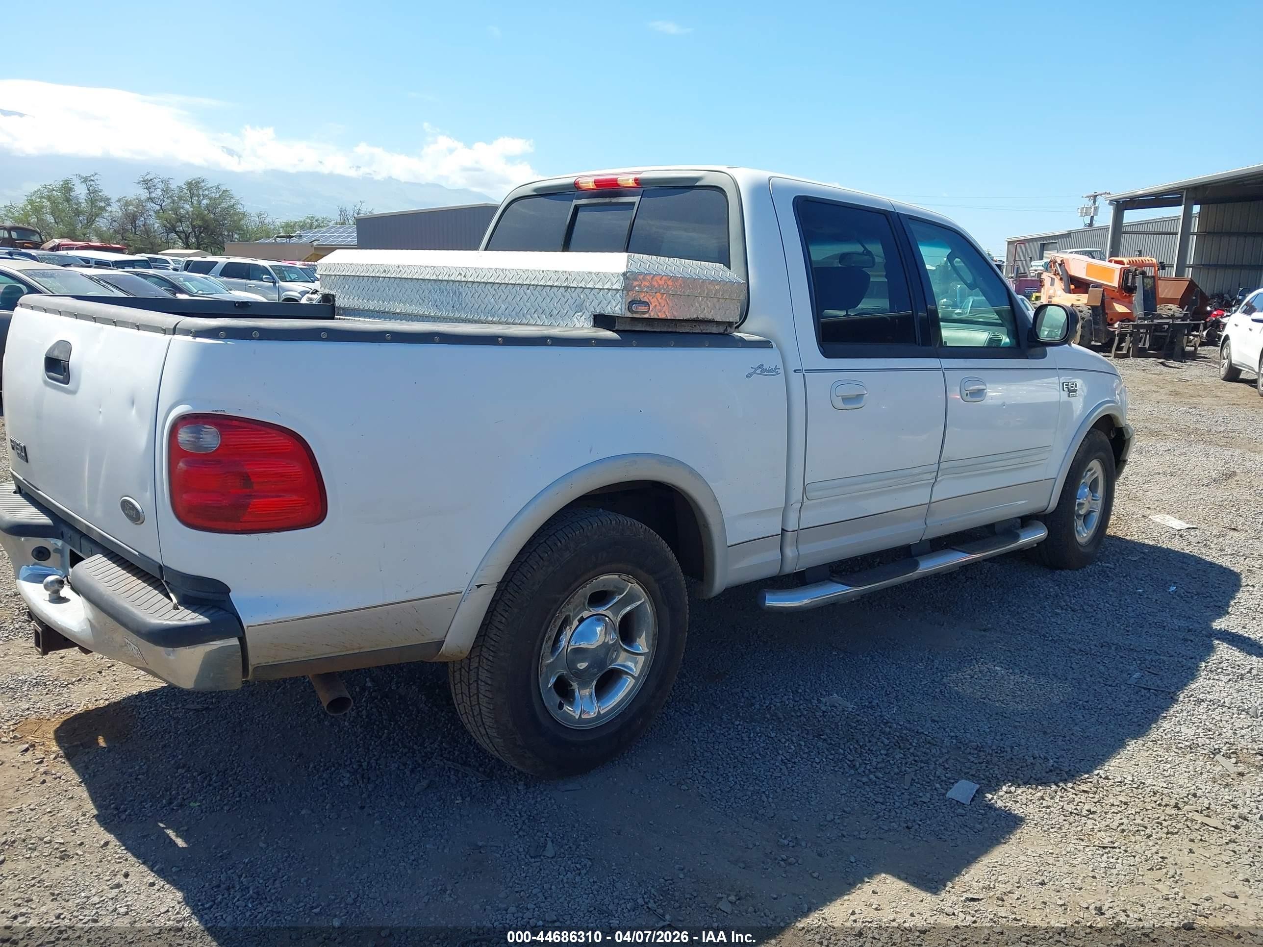 2003 Ford F-150 Lariat/xlt Белый vin: 1FTRW07L53KA66932