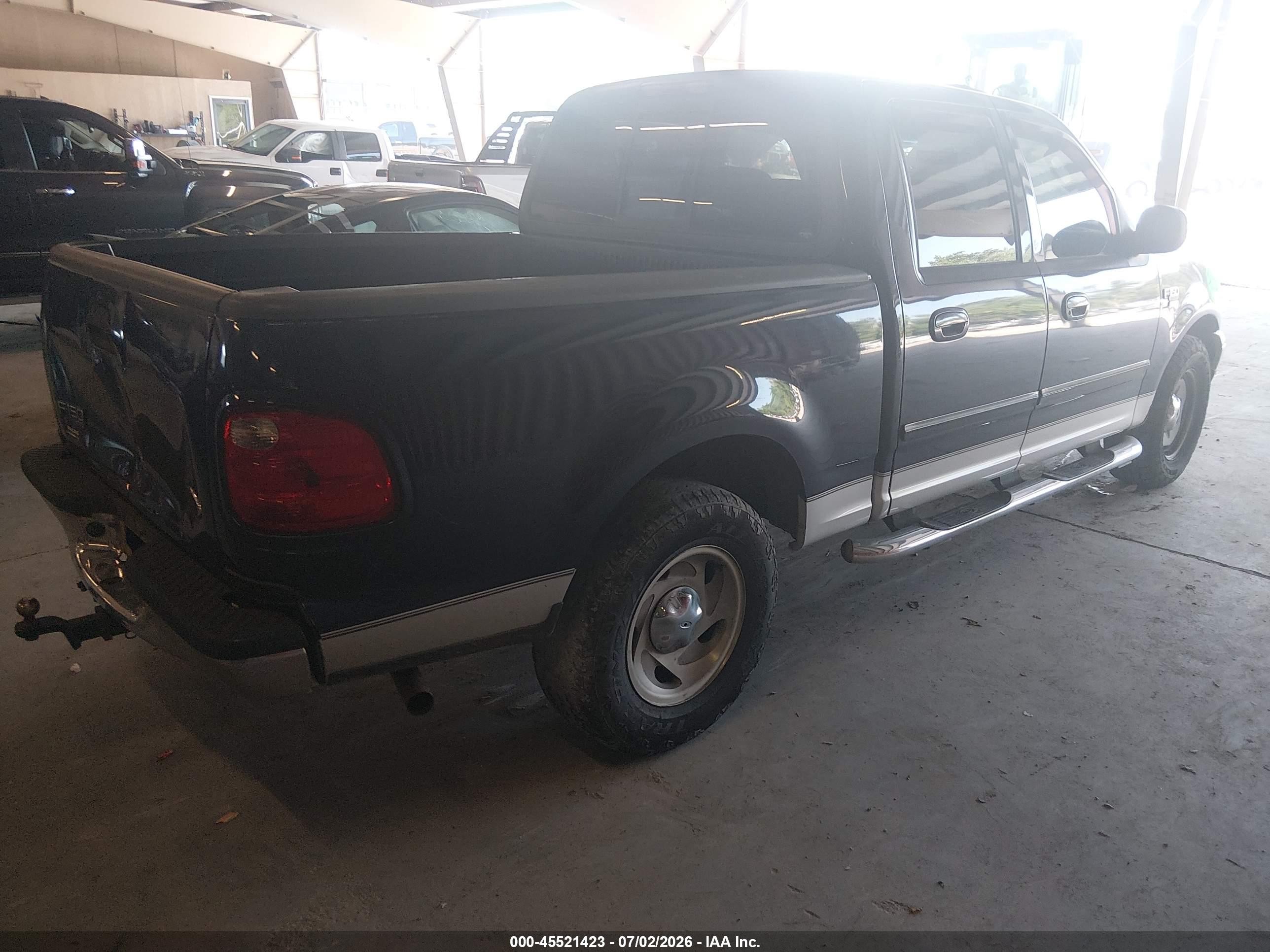 2003 Ford F-150 Lariat/xlt Black vin: 1FTRW07L53KC77676