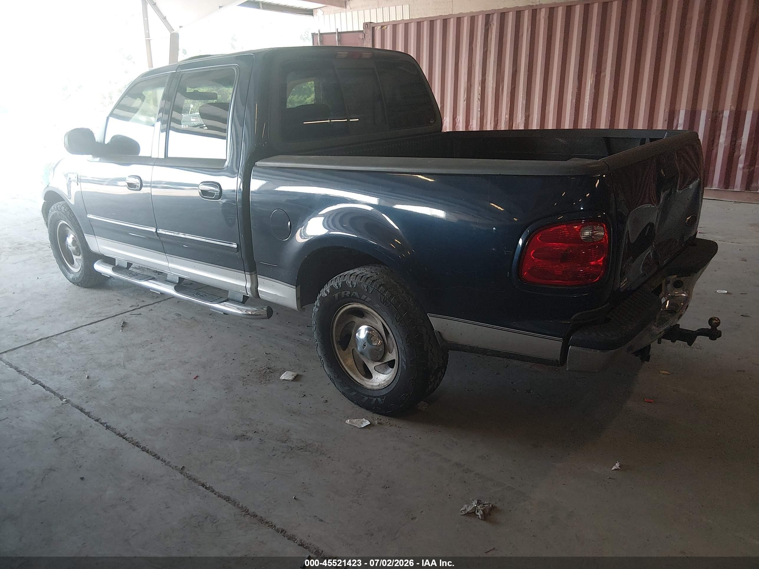 2003 Ford F-150 Lariat/xlt Black vin: 1FTRW07L53KC77676