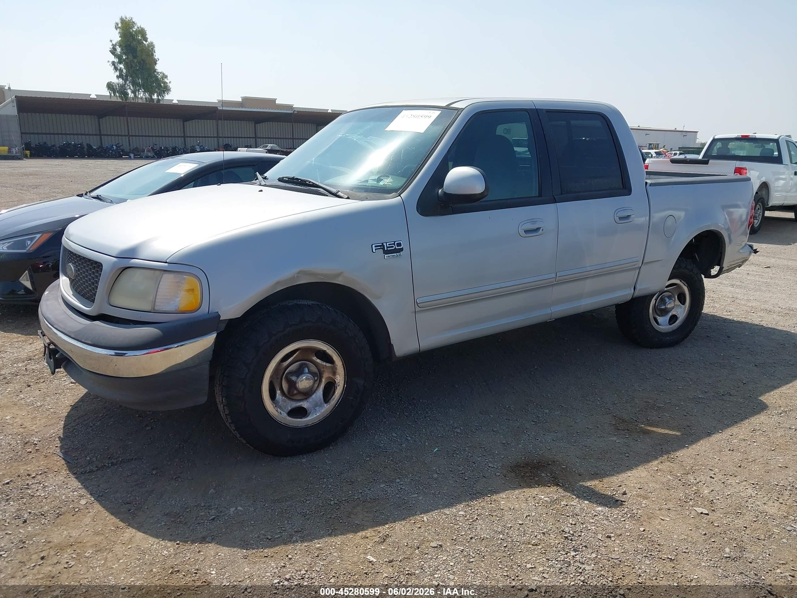 2001 Ford F-150 Harley-davidson Edition/king Ranch Edition/lariat/xlt Silver vin: 1FTRW07L61KE95204