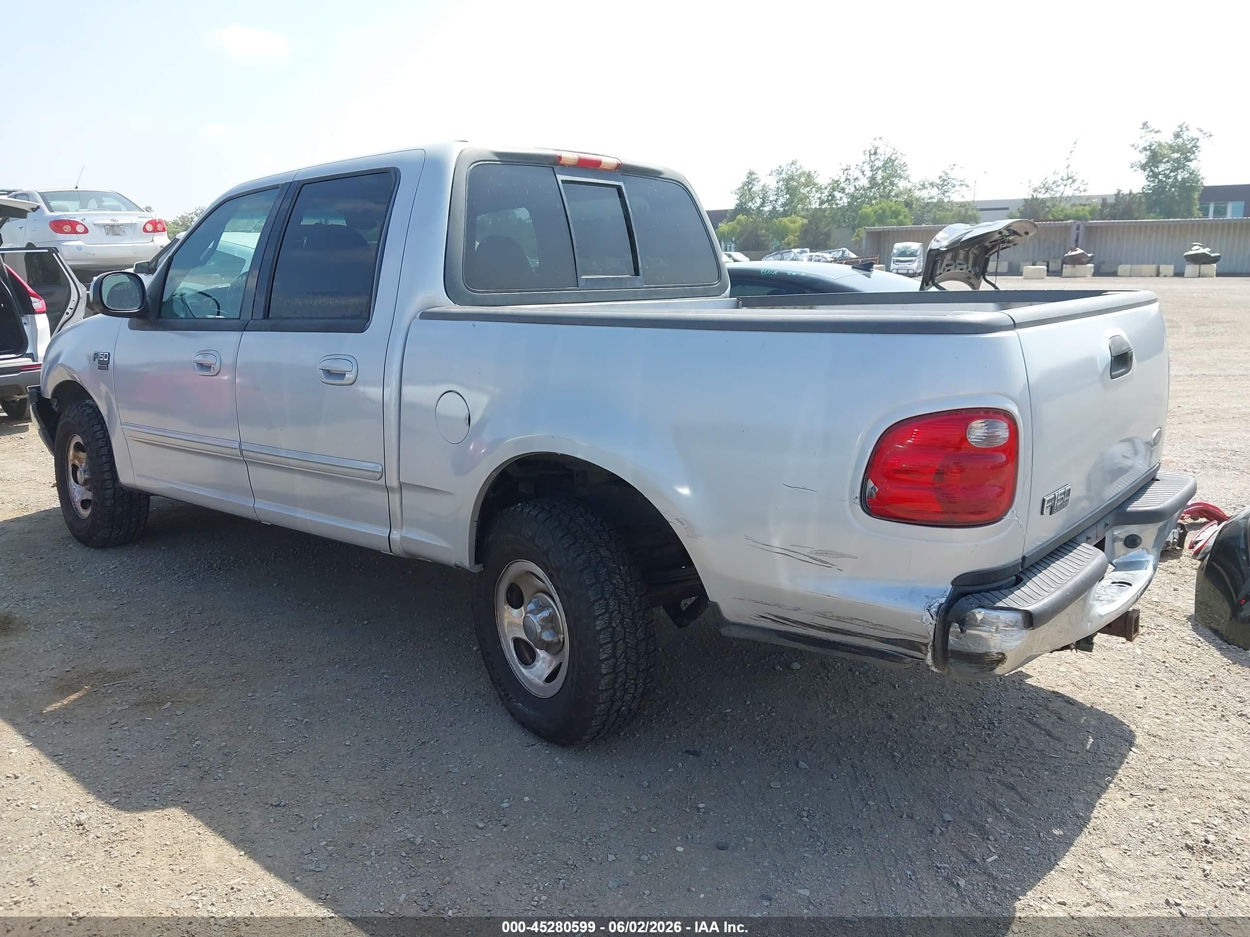 2001 Ford F-150 Harley-davidson Edition/king Ranch Edition/lariat/xlt Silver vin: 1FTRW07L61KE95204