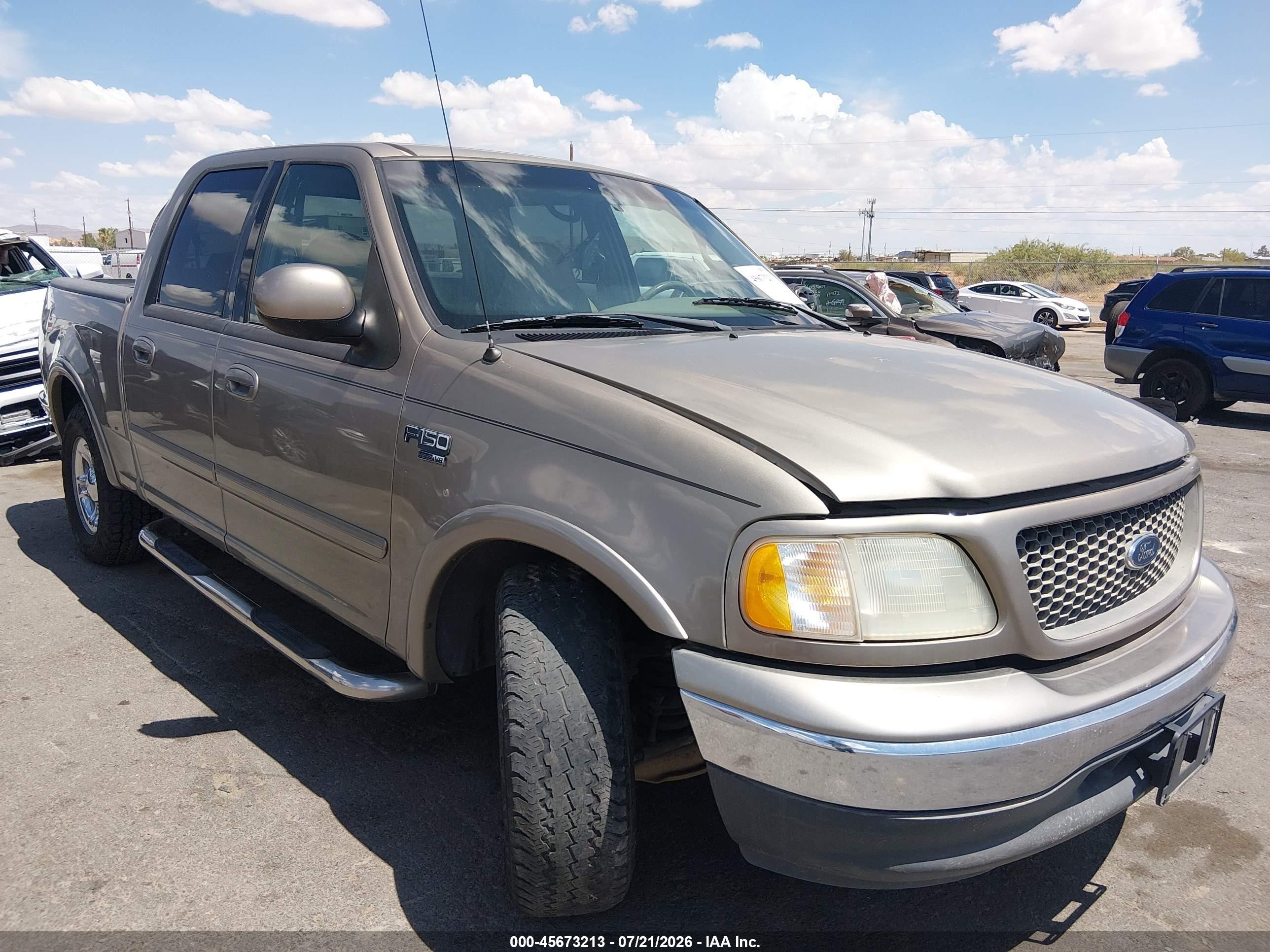 2001 Ford F-150 Harley-davidson Edition/king Ranch Edition/lariat/xlt Beige vin: 1FTRW07L61KF40481