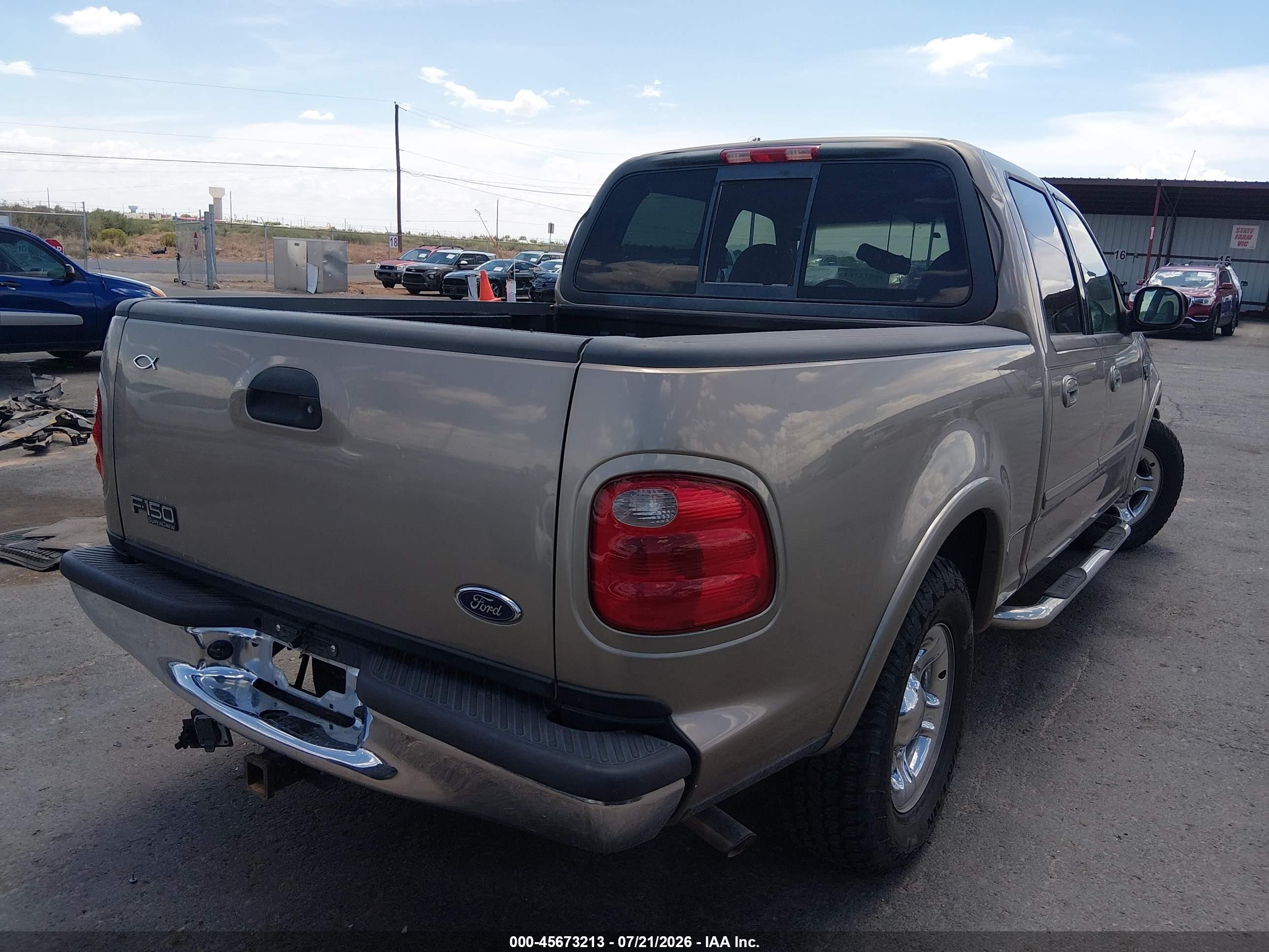 2001 Ford F-150 Harley-davidson Edition/king Ranch Edition/lariat/xlt Beige vin: 1FTRW07L61KF40481