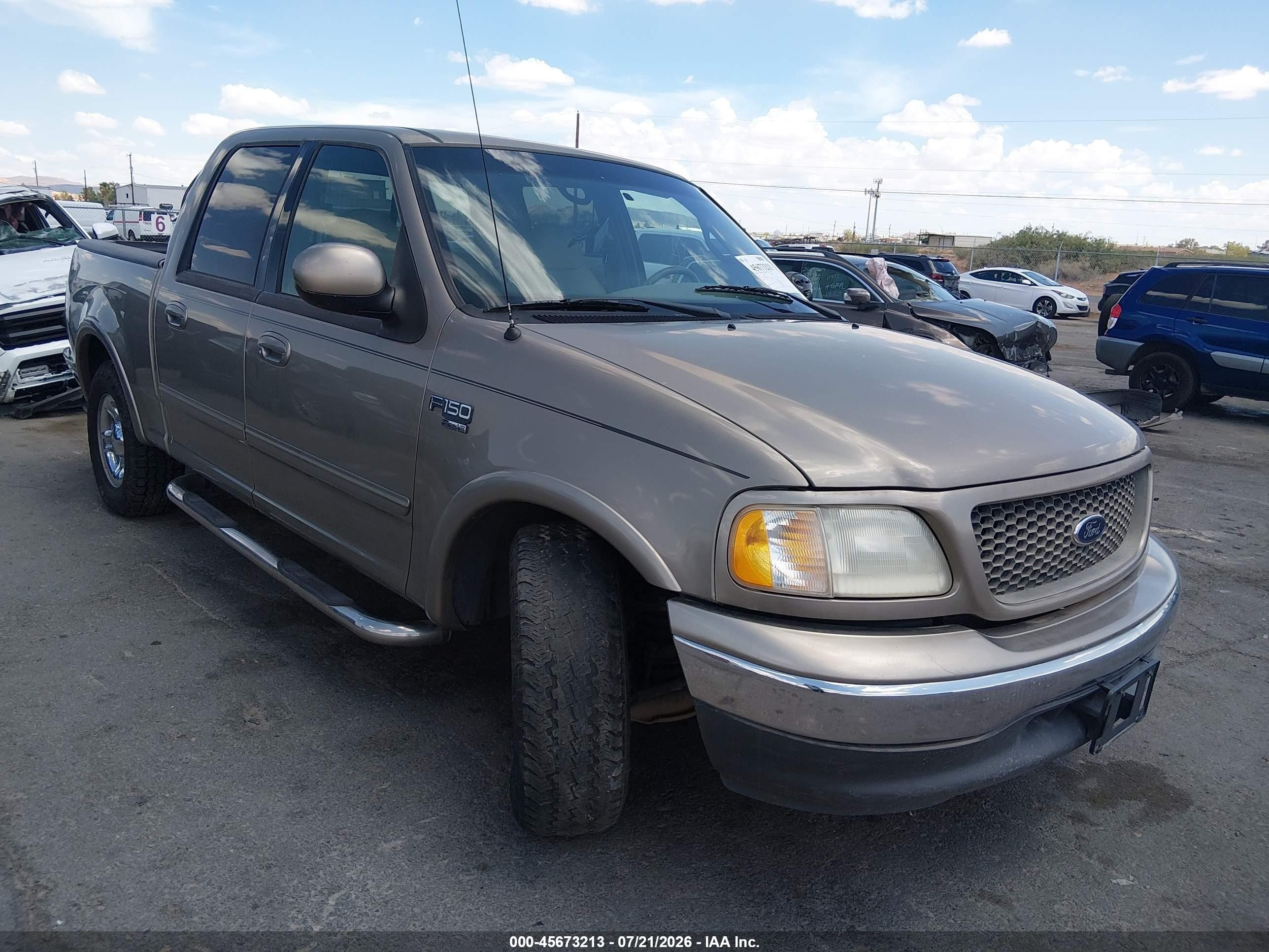 2001 Ford F-150 Harley-davidson Edition/king Ranch Edition/lariat/xlt Beige vin: 1FTRW07L61KF40481