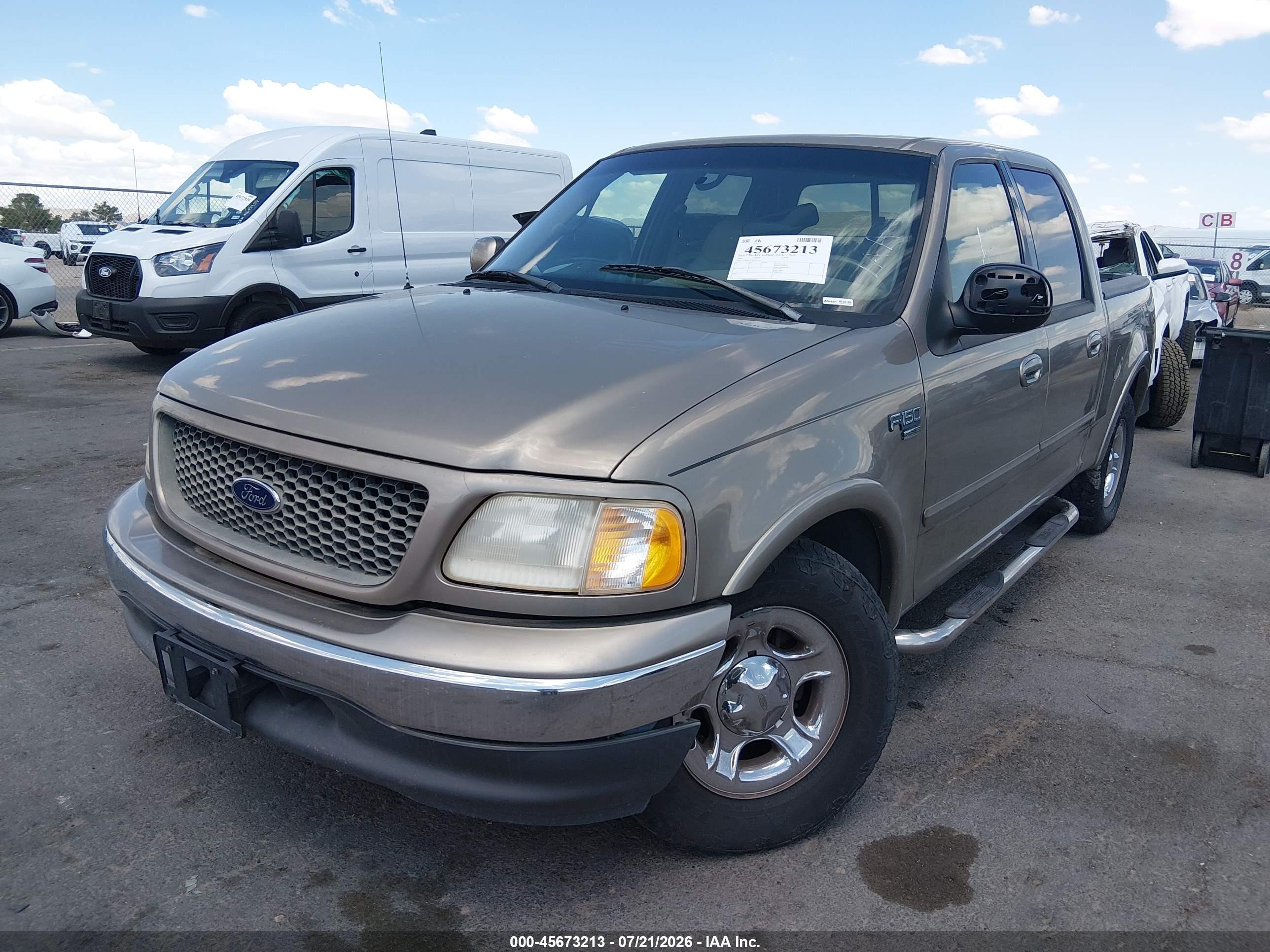 2001 Ford F-150 Harley-davidson Edition/king Ranch Edition/lariat/xlt Beige vin: 1FTRW07L61KF40481