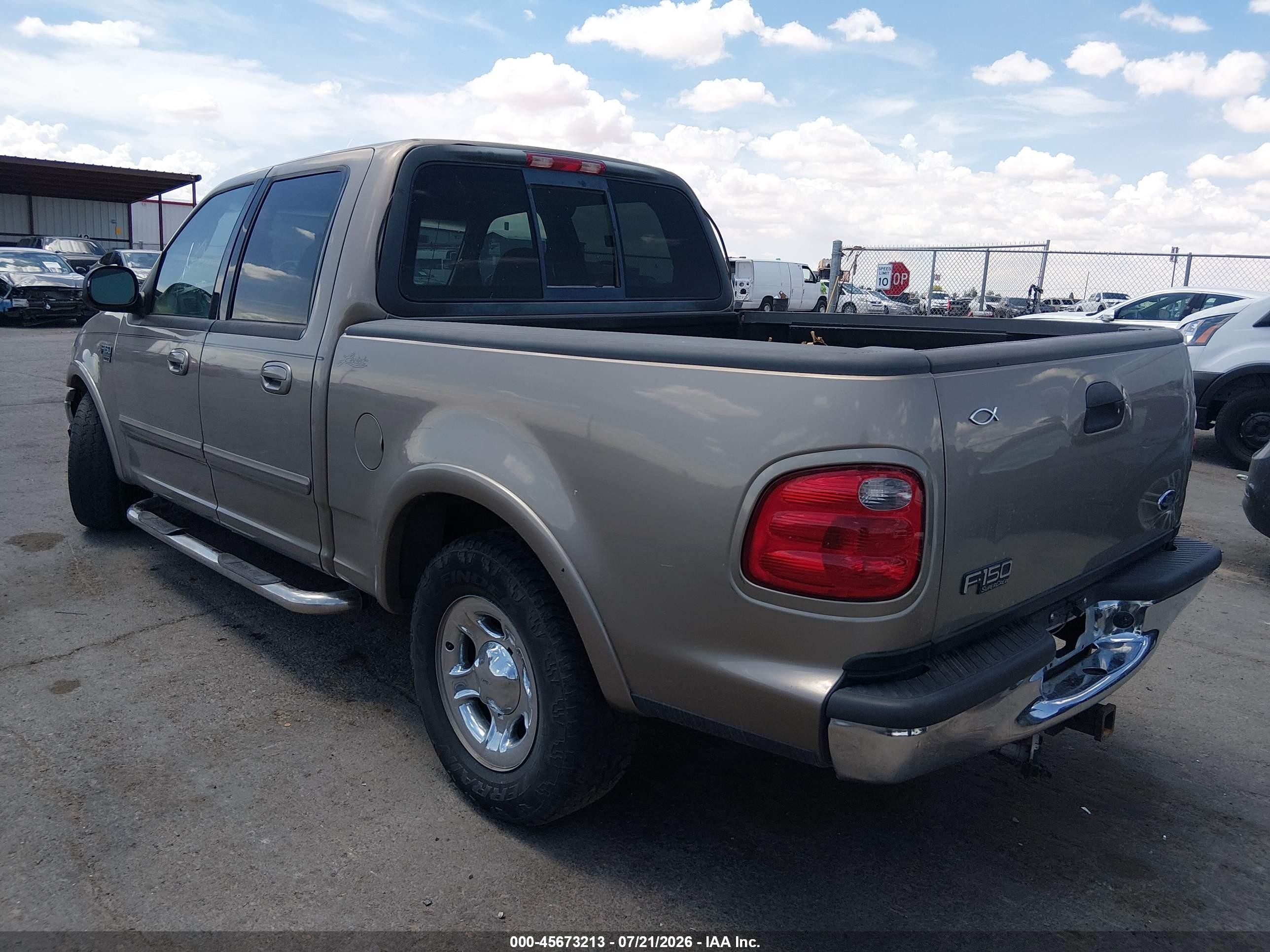 2001 Ford F-150 Harley-davidson Edition/king Ranch Edition/lariat/xlt Beige vin: 1FTRW07L61KF40481