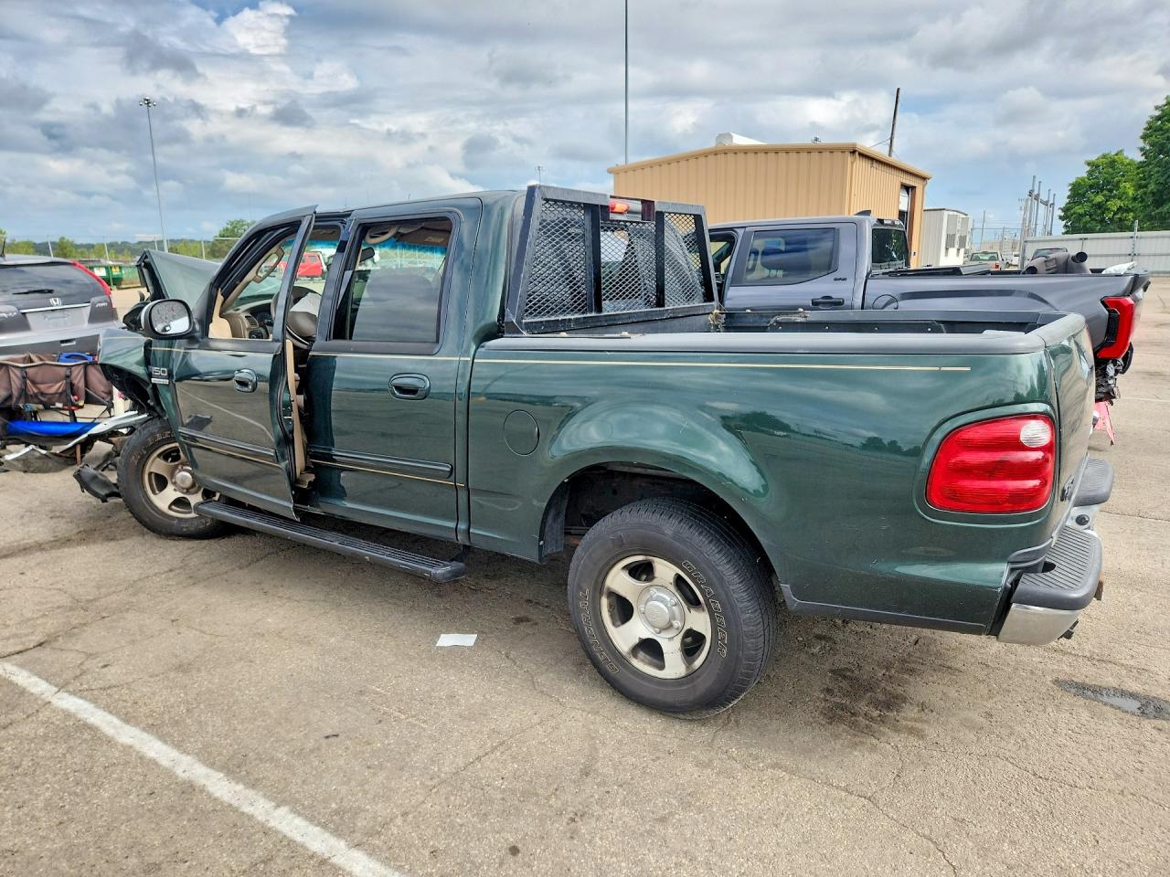 2002 Ford F150 Supercrew Зеленый vin: 1FTRW07L62KD62699