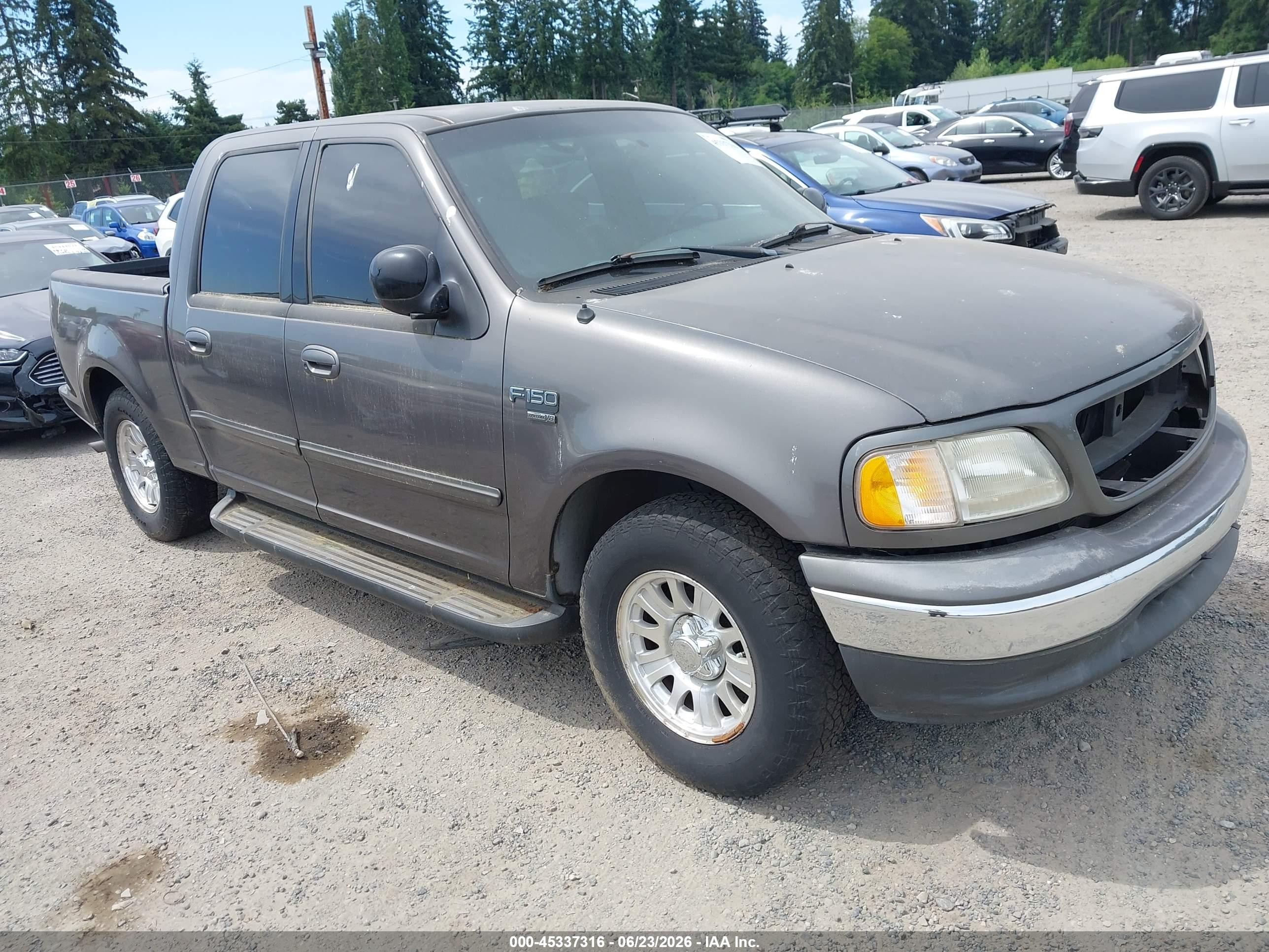 2003 Ford F-150 Lariat/xlt Gray vin: 1FTRW07L63KA17979