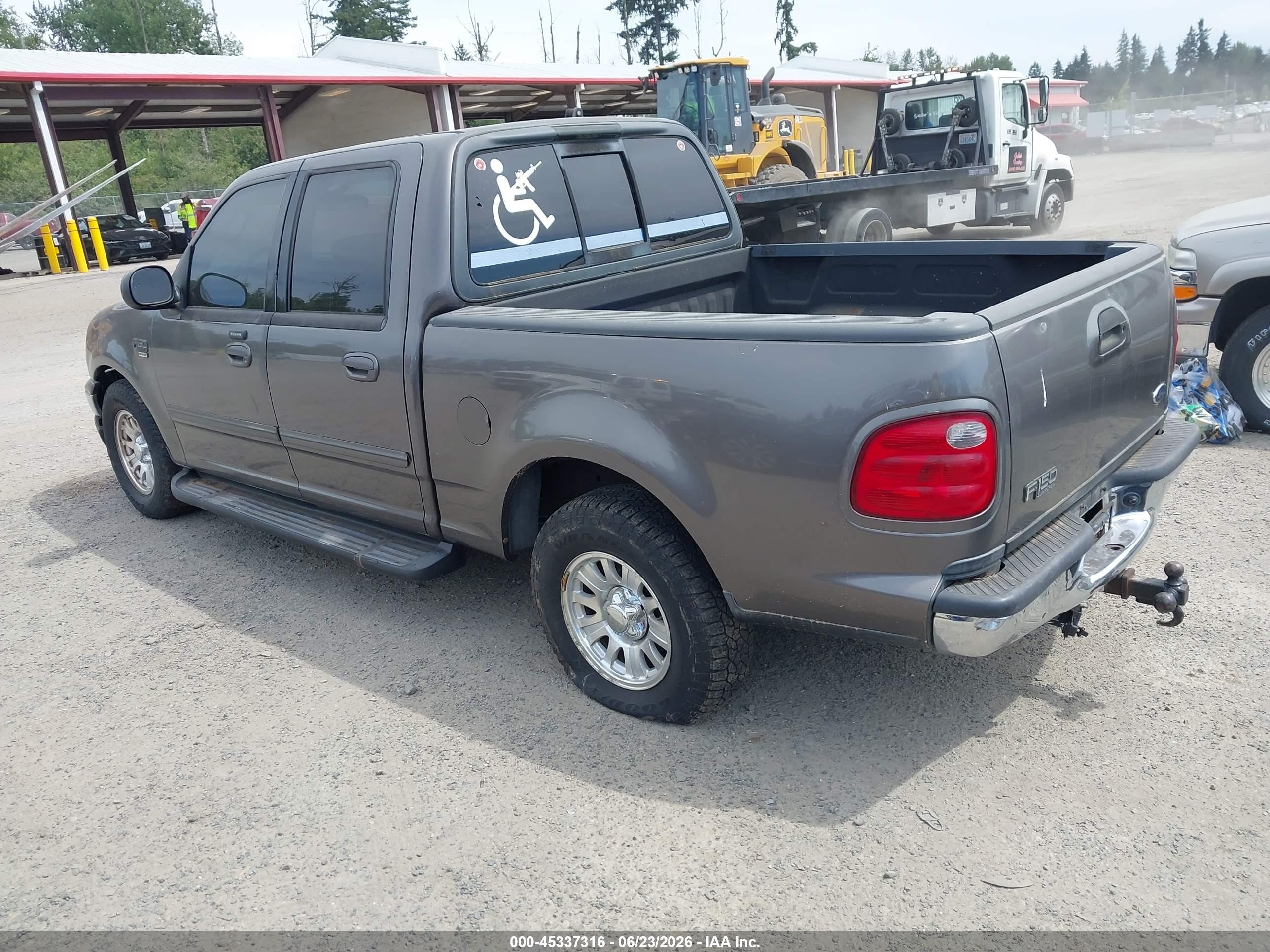 2003 Ford F-150 Lariat/xlt Gray vin: 1FTRW07L63KA17979