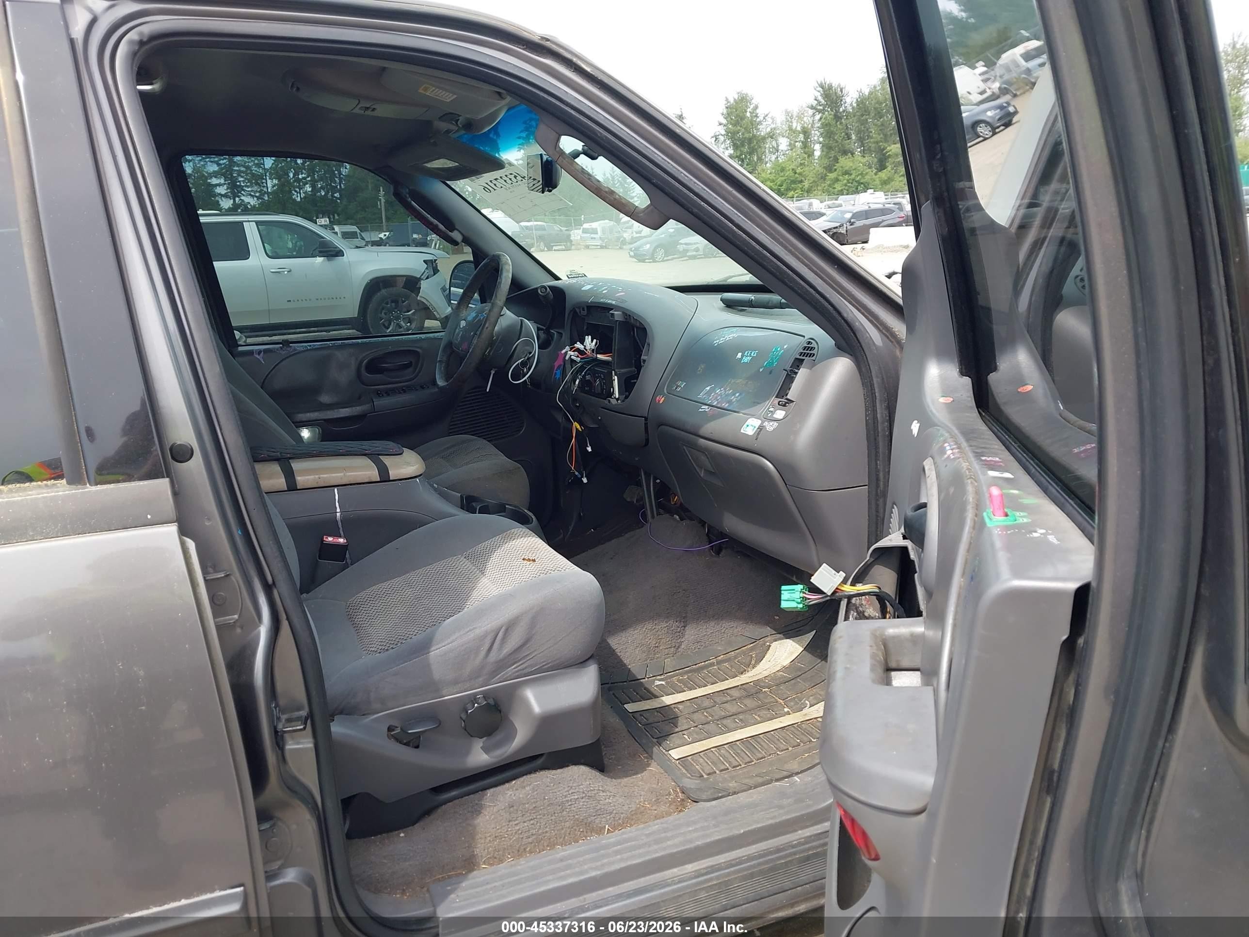 2003 Ford F-150 Lariat/xlt Gray vin: 1FTRW07L63KA17979