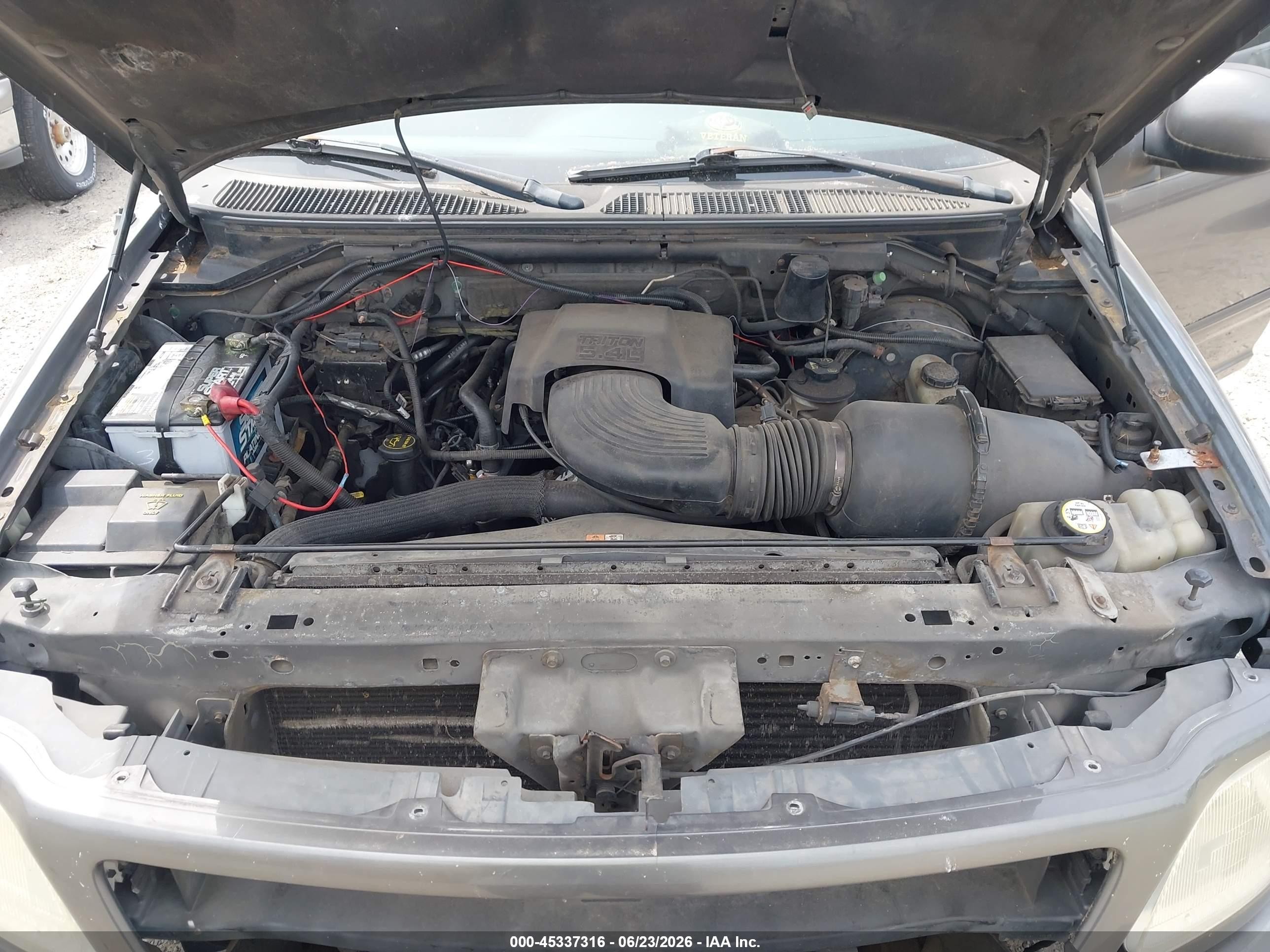 2003 Ford F-150 Lariat/xlt Gray vin: 1FTRW07L63KA17979