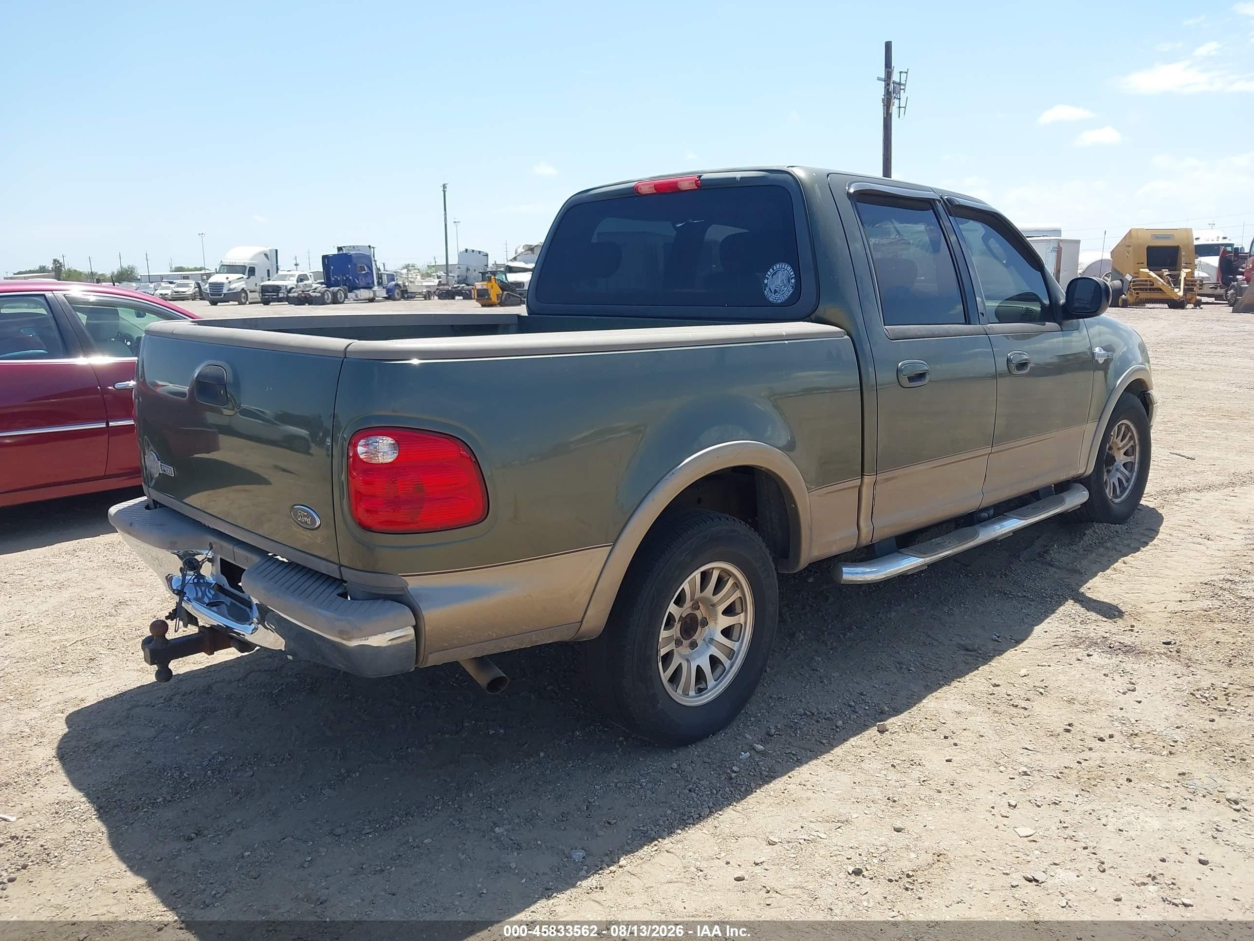 2003 Ford F-150 Lariat/xlt Green vin: 1FTRW07L63KA53543