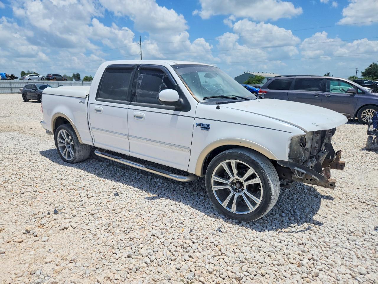 2001 Ford F150 Supercrew White vin: 1FTRW07L71KB09843