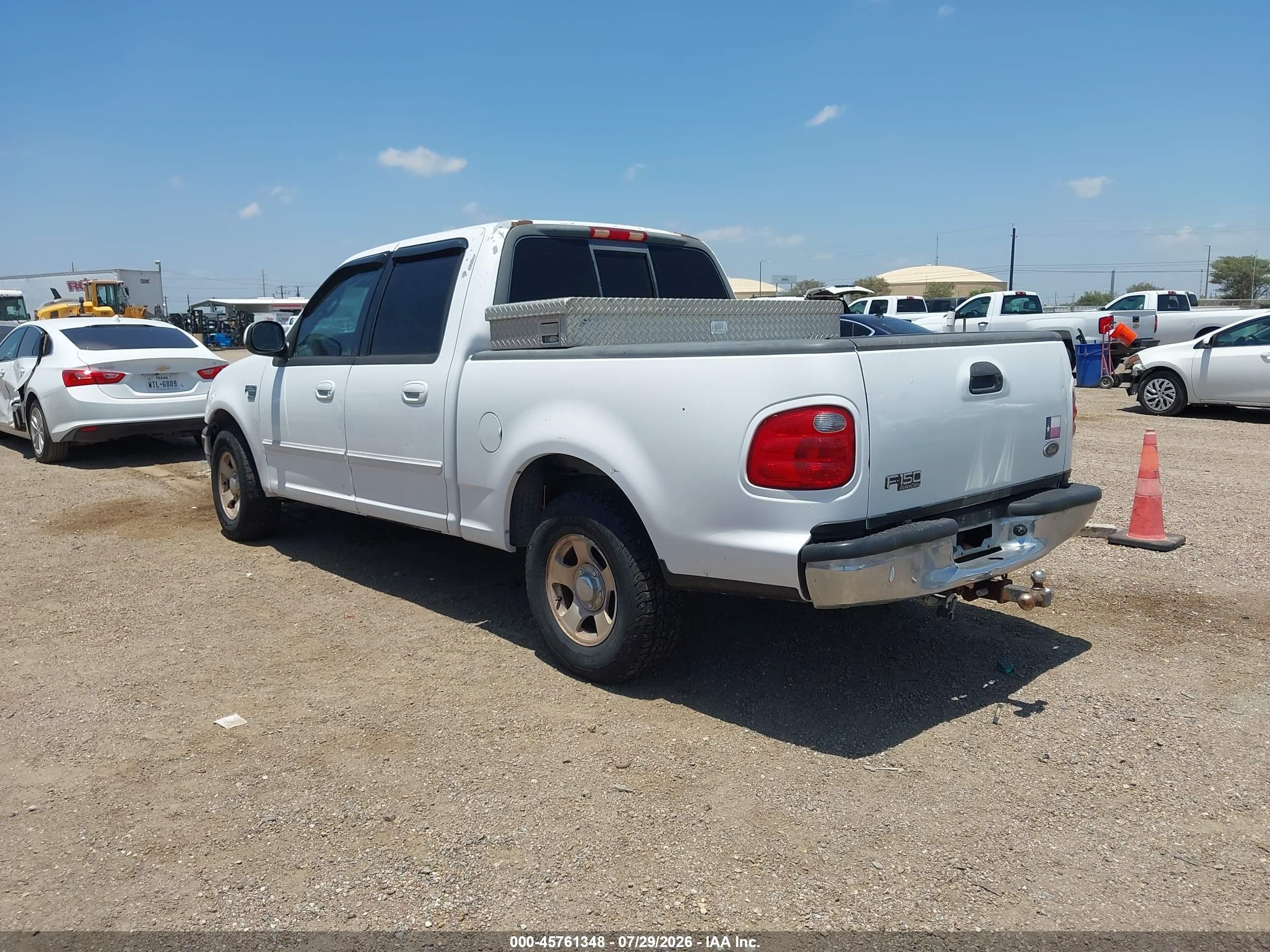 2001 Ford F-150 Harley-davidson Edition/king Ranch Edition/lariat/xlt White vin: 1FTRW07L71KF94050