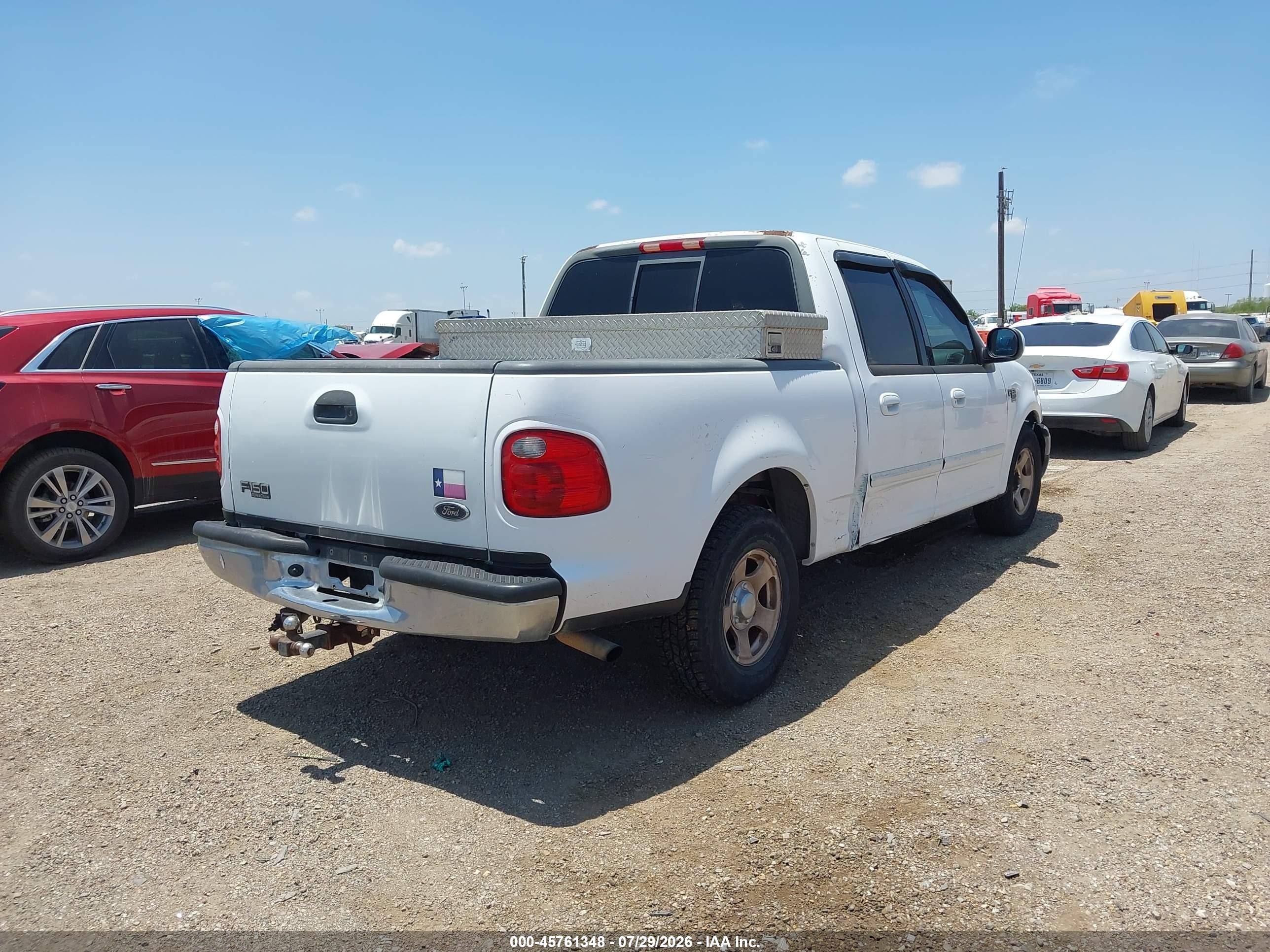 2001 Ford F-150 Harley-davidson Edition/king Ranch Edition/lariat/xlt White vin: 1FTRW07L71KF94050