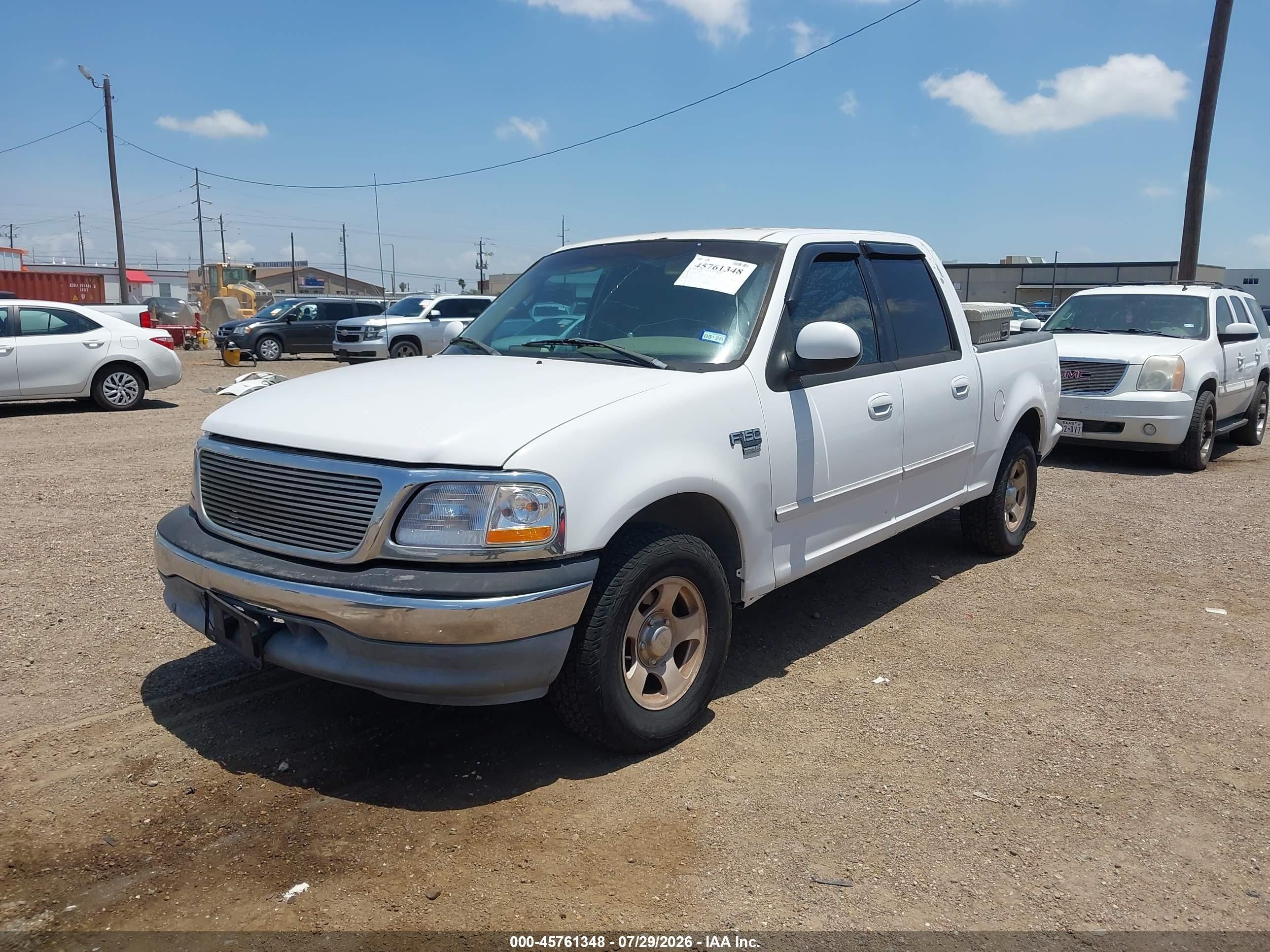 2001 Ford F-150 Harley-davidson Edition/king Ranch Edition/lariat/xlt White vin: 1FTRW07L71KF94050