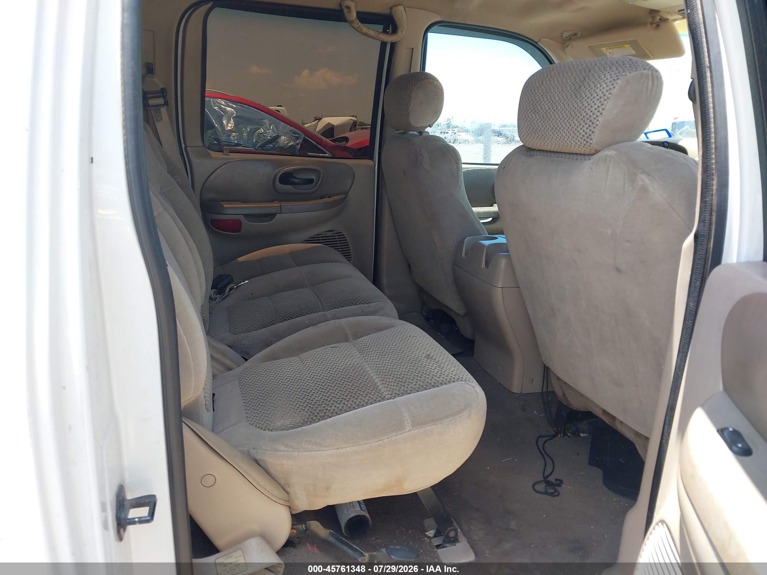 2001 Ford F-150 Harley-davidson Edition/king Ranch Edition/lariat/xlt White vin: 1FTRW07L71KF94050