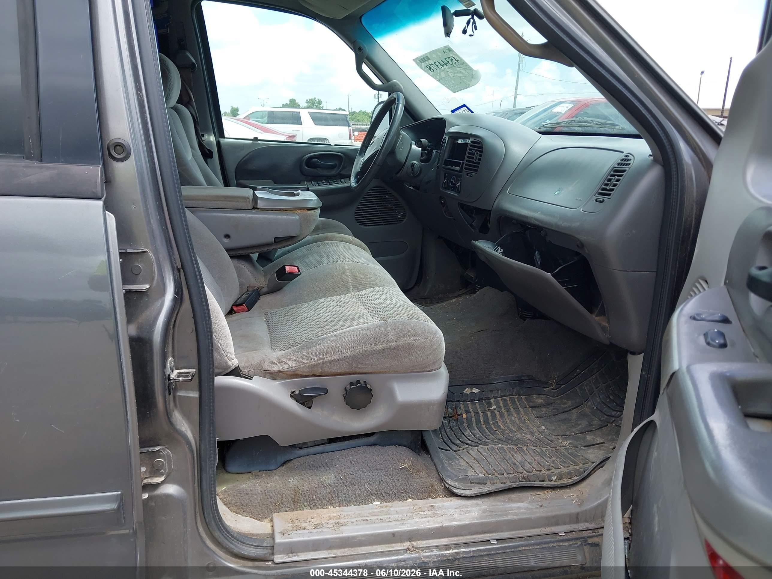 2002 Ford F-150 Lariat/xlt Gray vin: 1FTRW07L72KA20095