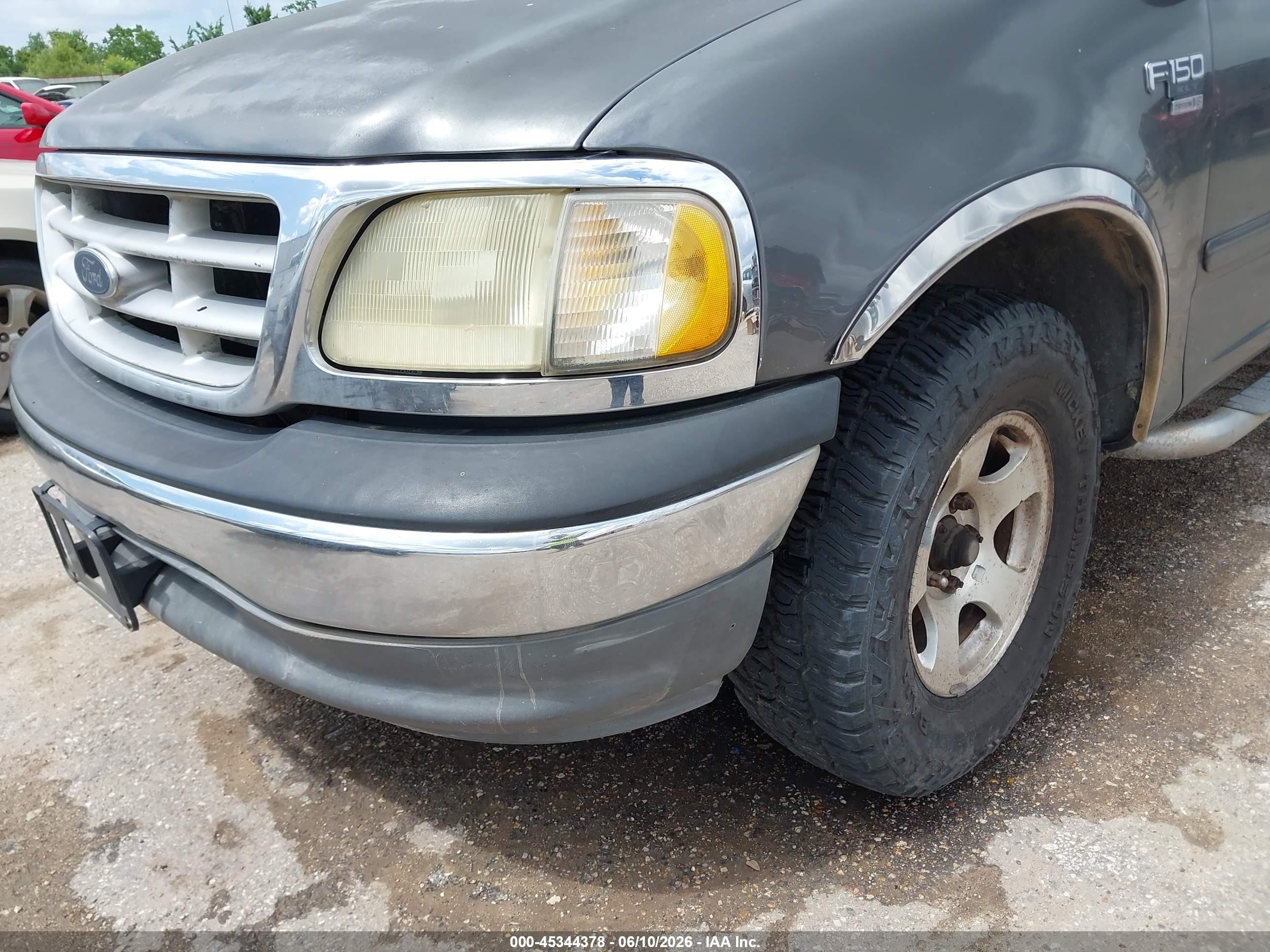 2002 Ford F-150 Lariat/xlt Gray vin: 1FTRW07L72KA20095