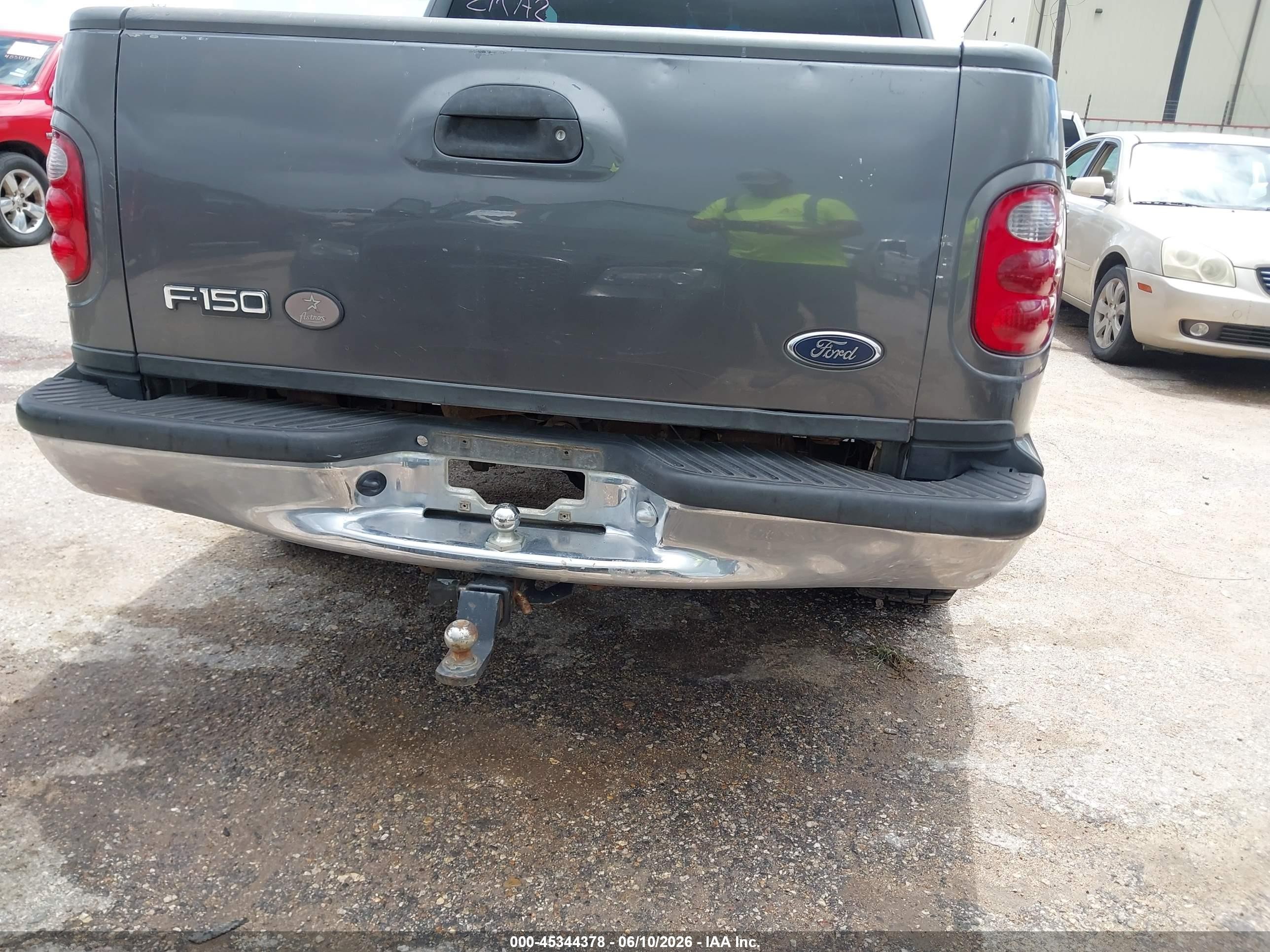 2002 Ford F-150 Lariat/xlt Gray vin: 1FTRW07L72KA20095