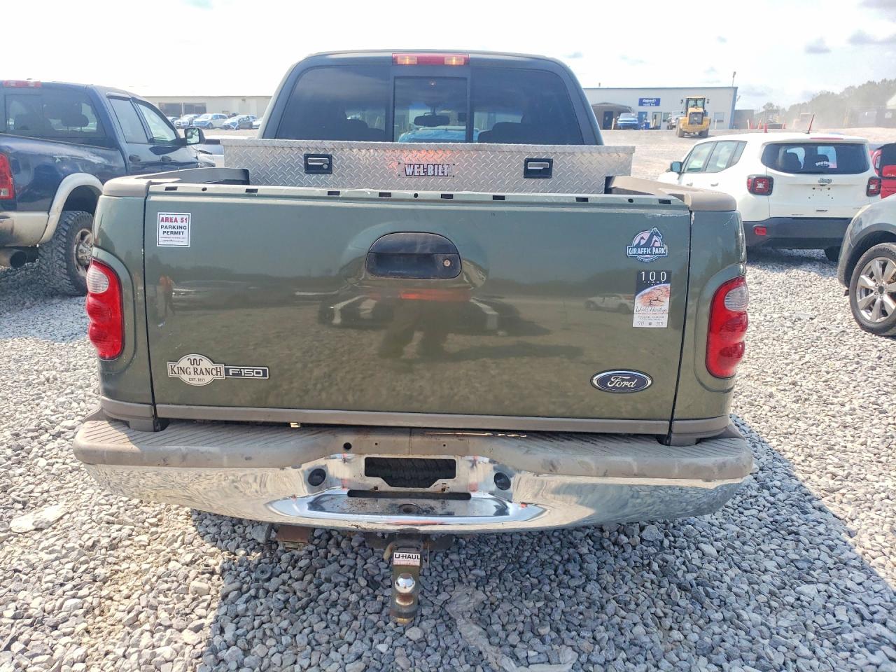 2002 Ford F150 Supercrew Green vin: 1FTRW07L72KE34235