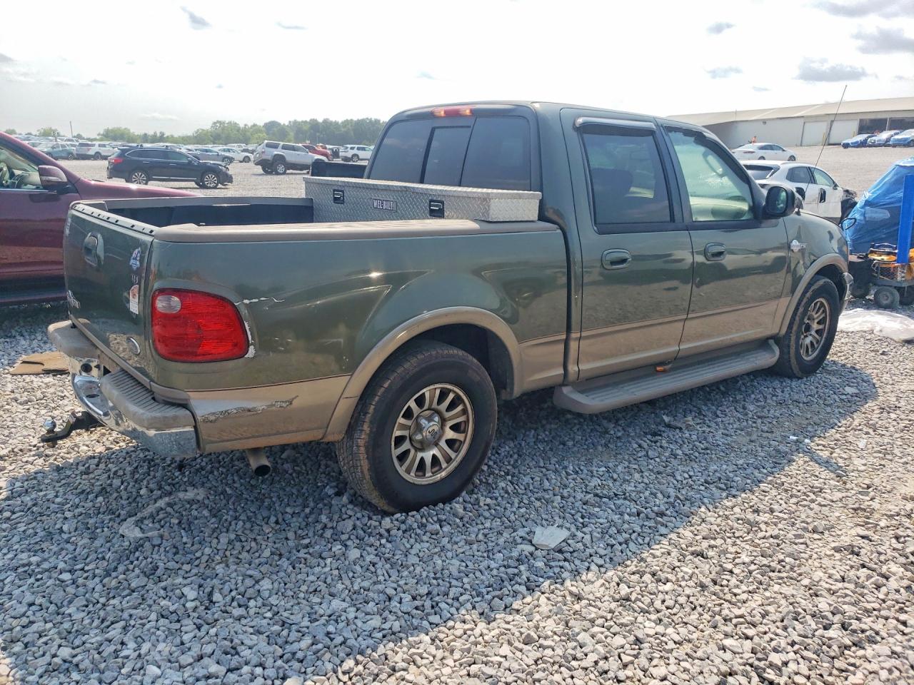 2002 Ford F150 Supercrew Green vin: 1FTRW07L72KE34235