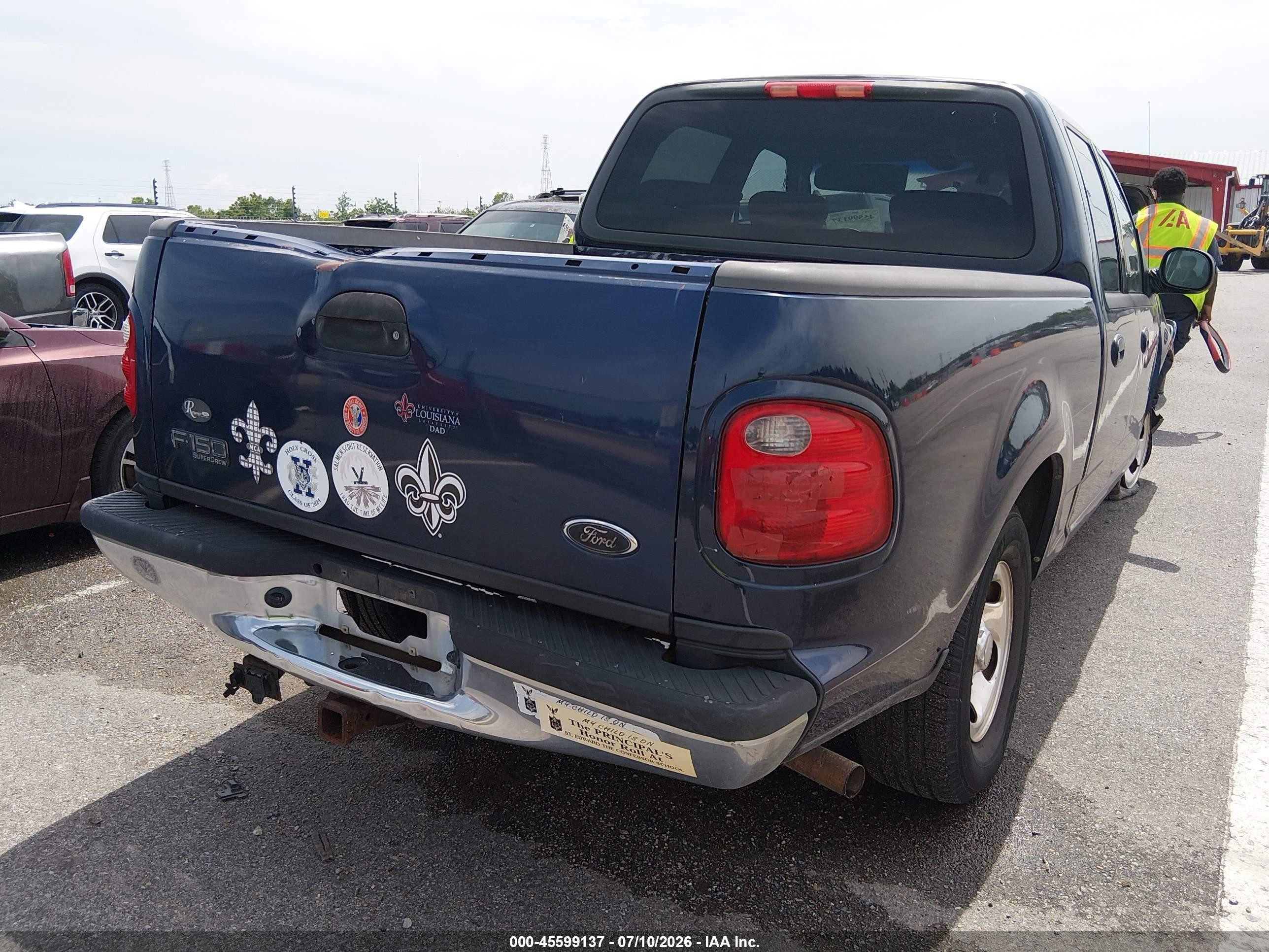 2003 Ford F-150 Lariat/xlt Blue vin: 1FTRW07L73KB83704