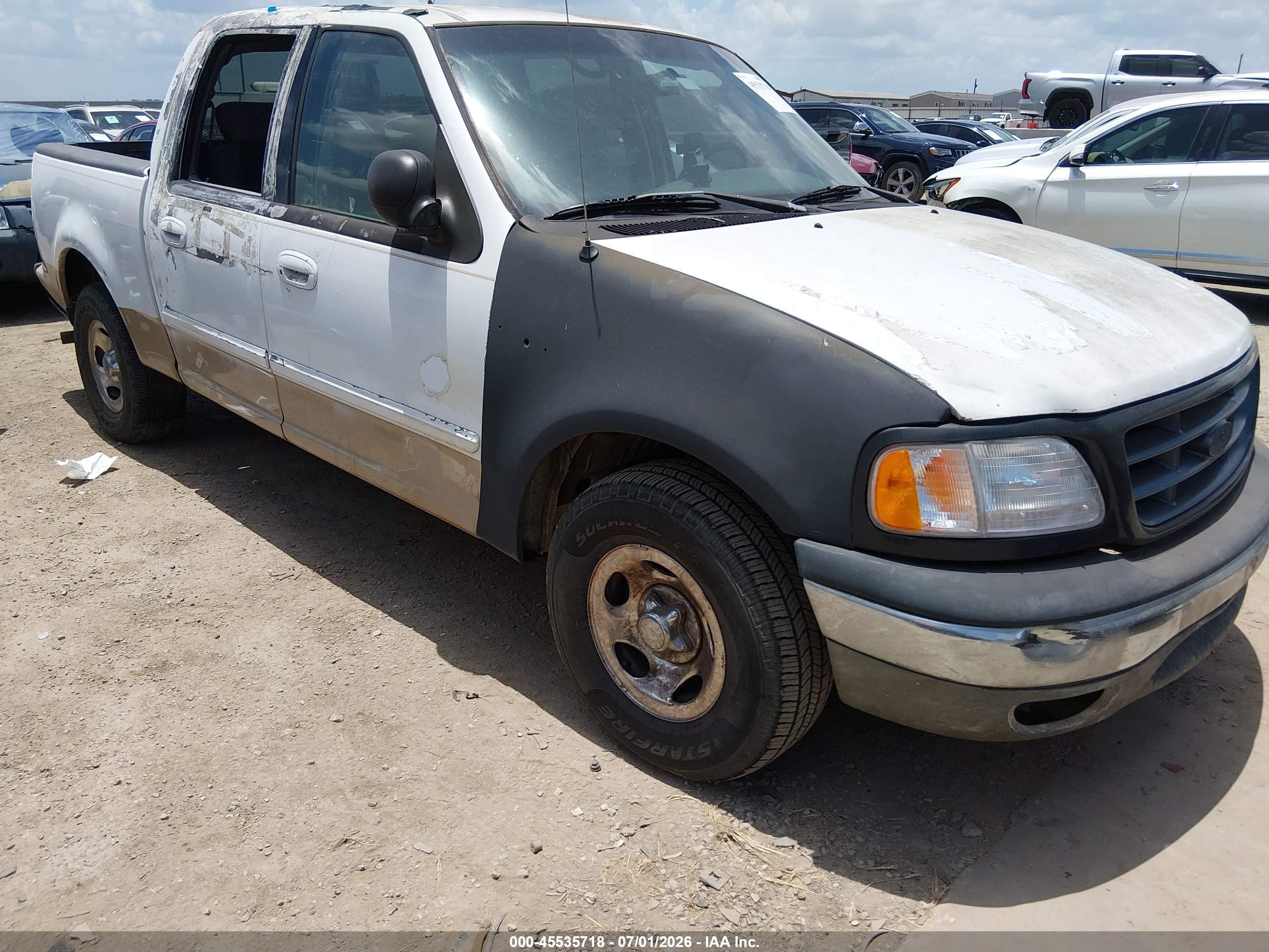 2003 Ford F-150 Lariat/xlt White vin: 1FTRW07L73KD50286