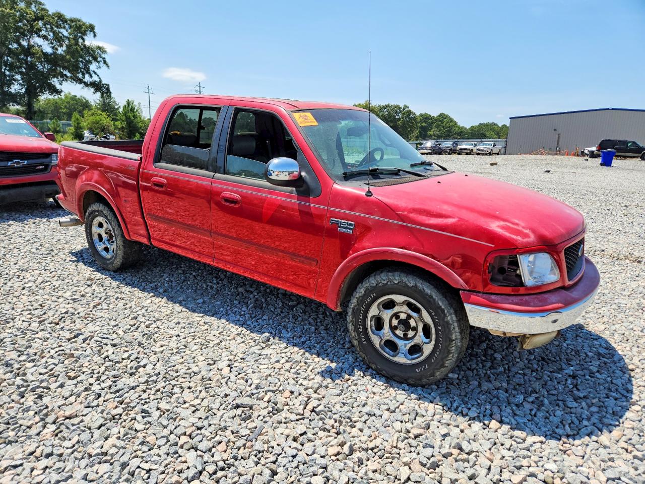 2001 Ford F150 Supercrew Red vin: 1FTRW07L81KA08925