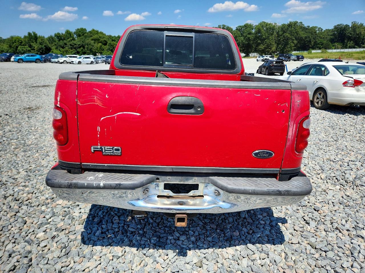 2001 Ford F150 Supercrew Red vin: 1FTRW07L81KA08925