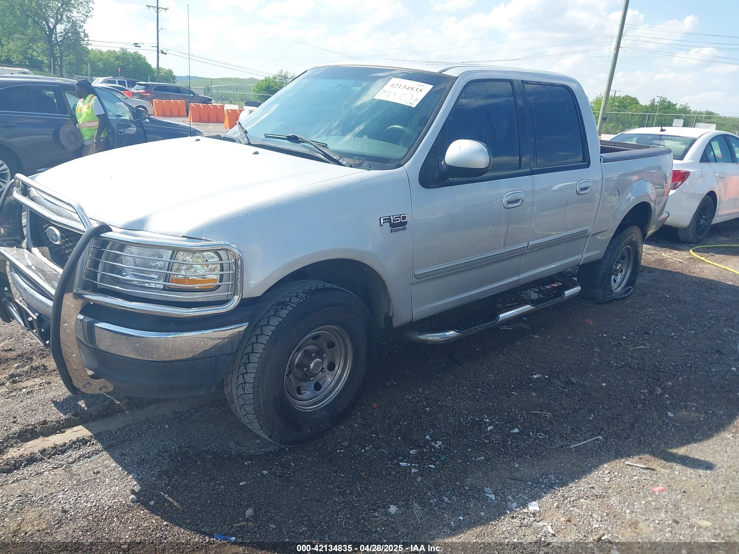 2001 Ford F-150 Supercrew Harley-davidson Edition/king Ranch Edition/lariat/xlt Silver vin: 1FTRW07L81KA32285