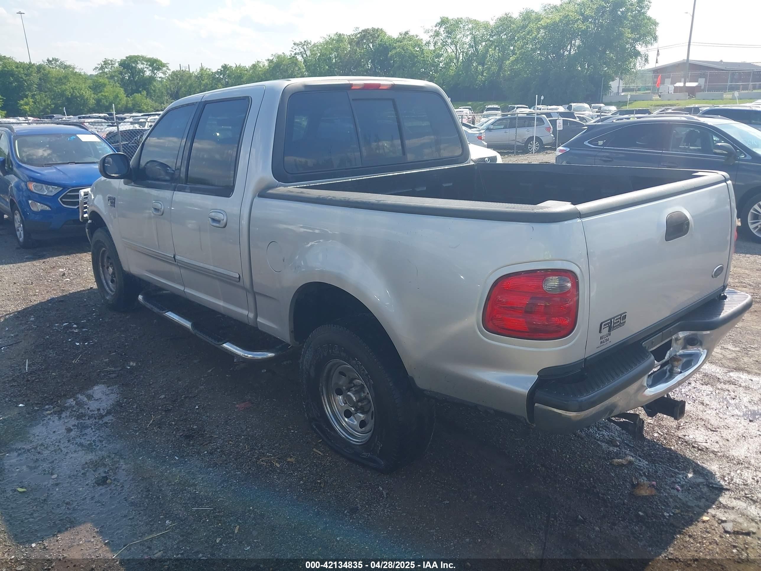 2001 Ford F-150 Supercrew Harley-davidson Edition/king Ranch Edition/lariat/xlt Silver vin: 1FTRW07L81KA32285