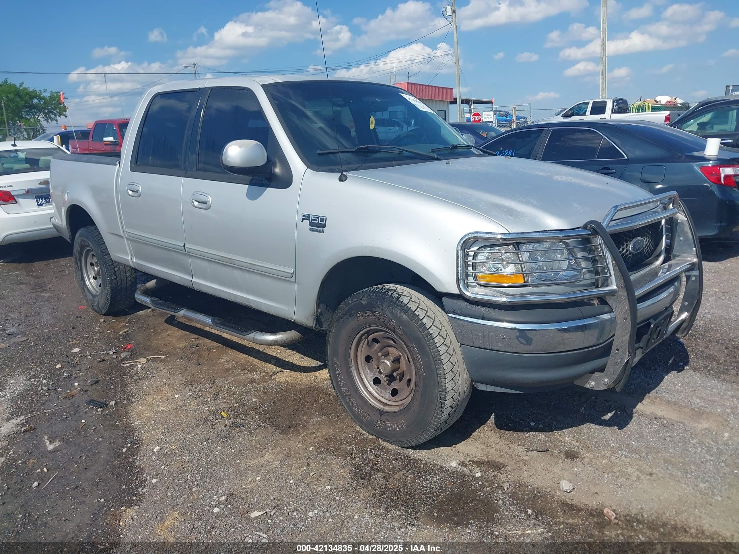 2001 Ford F-150 Supercrew Harley-davidson Edition/king Ranch Edition/lariat/xlt Silver vin: 1FTRW07L81KA32285