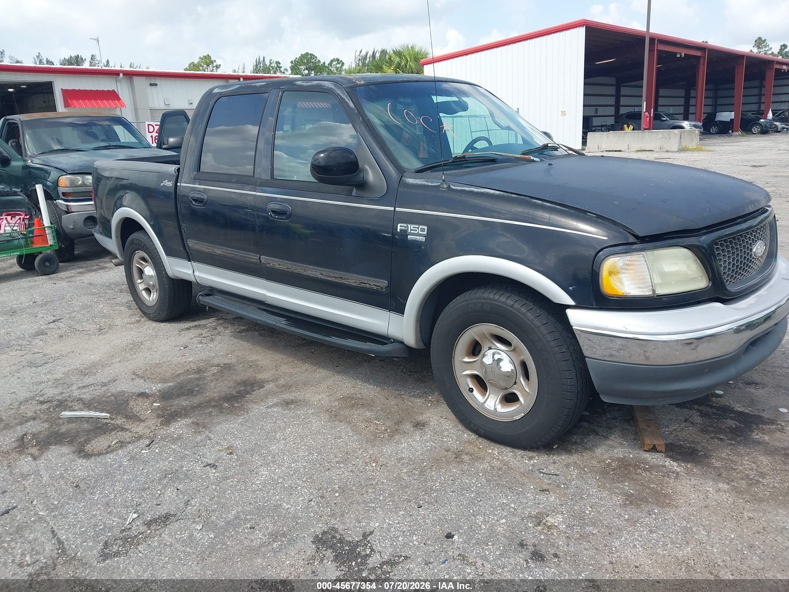 2001 Ford F-150 Harley-davidson Edition/king Ranch Edition/lariat/xlt Черный vin: 1FTRW07L81KC05321