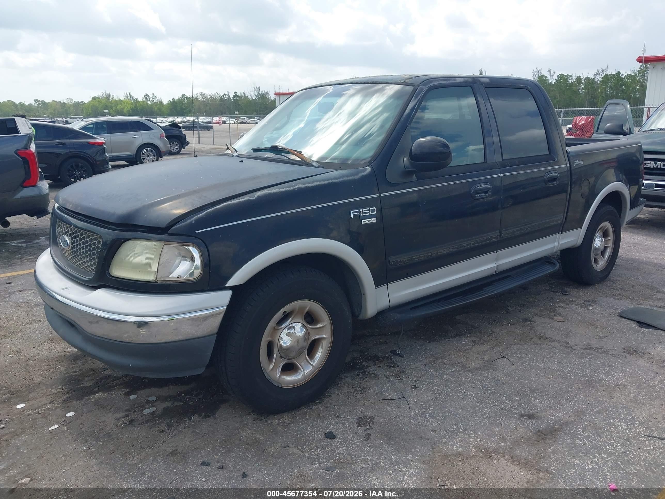 2001 Ford F-150 Harley-davidson Edition/king Ranch Edition/lariat/xlt Black vin: 1FTRW07L81KC05321