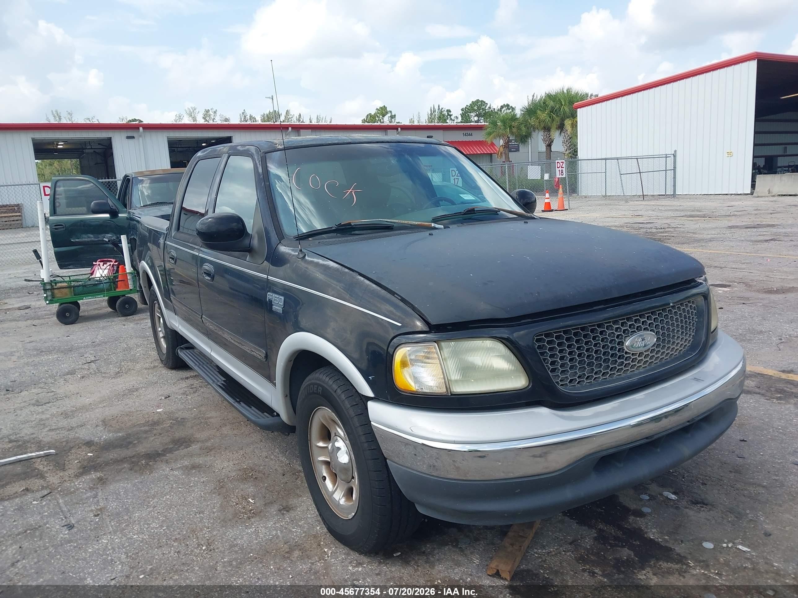 2001 Ford F-150 Harley-davidson Edition/king Ranch Edition/lariat/xlt Black vin: 1FTRW07L81KC05321
