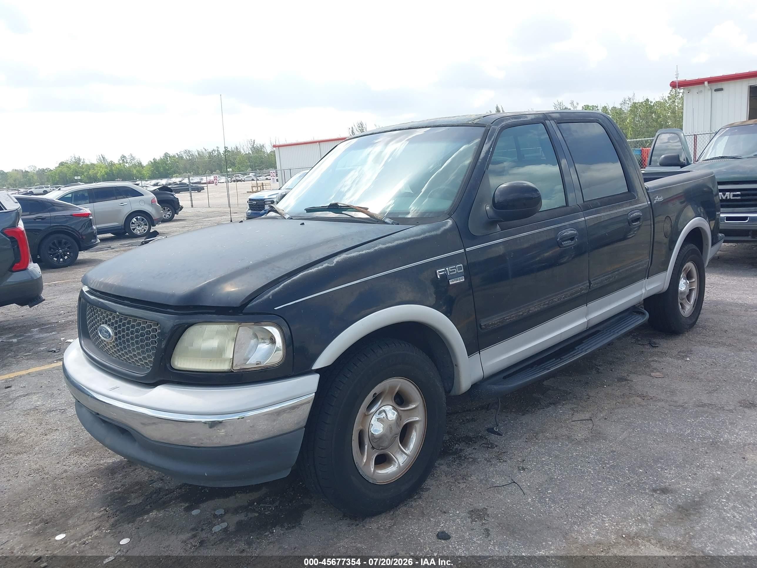 2001 Ford F-150 Harley-davidson Edition/king Ranch Edition/lariat/xlt Black vin: 1FTRW07L81KC05321