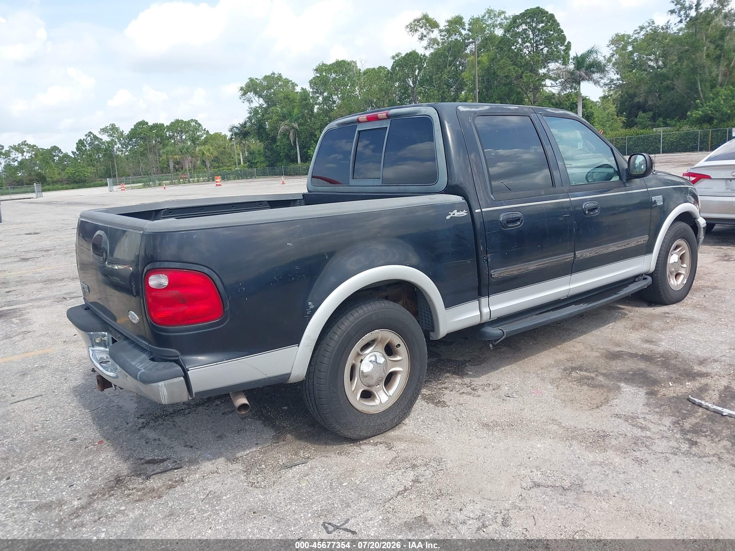 2001 Ford F-150 Harley-davidson Edition/king Ranch Edition/lariat/xlt Black vin: 1FTRW07L81KC05321