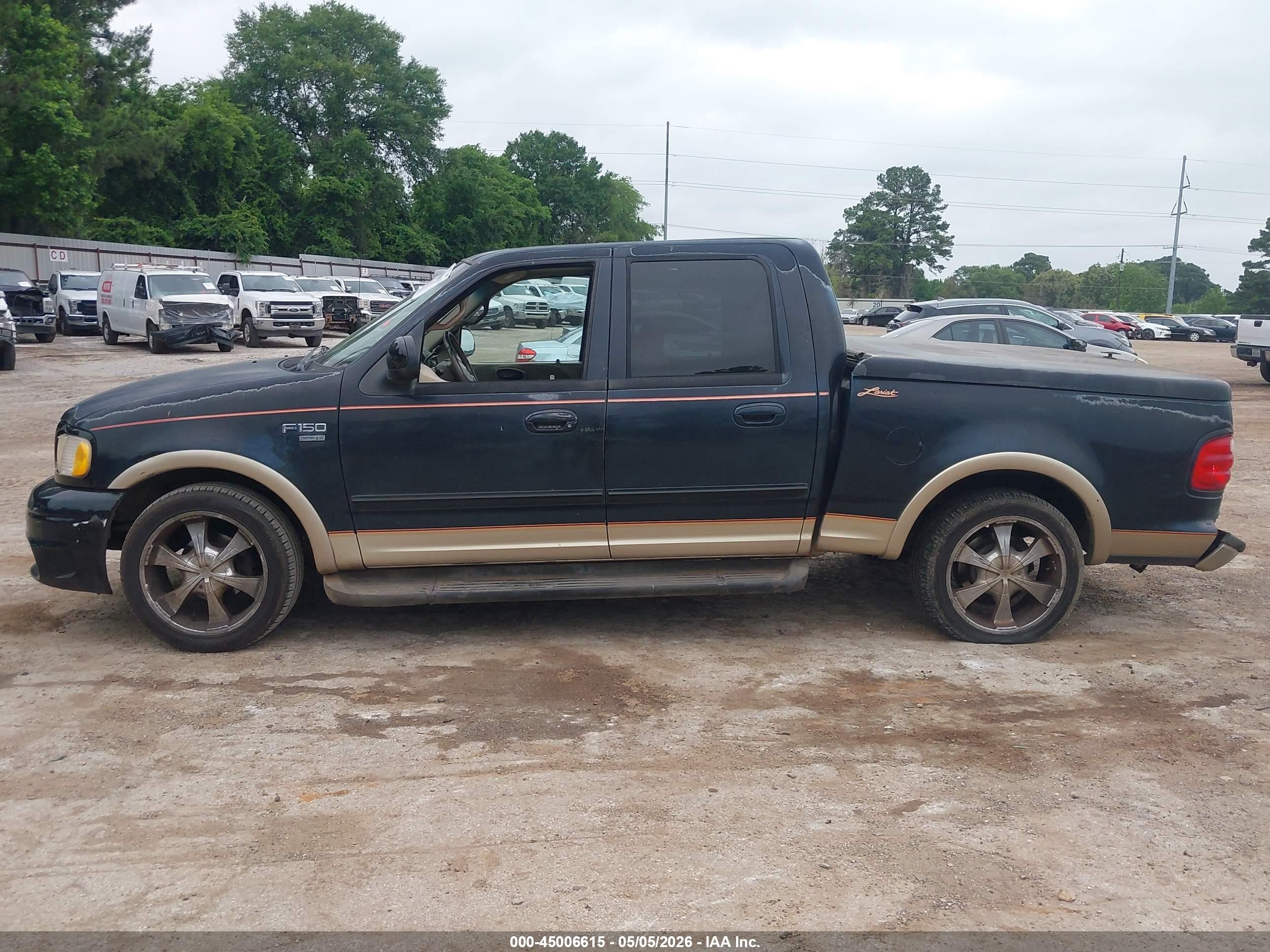 2001 Ford F-150 Harley-davidson Edition/king Ranch Edition/lariat/xlt Black vin: 1FTRW07L81KE36591