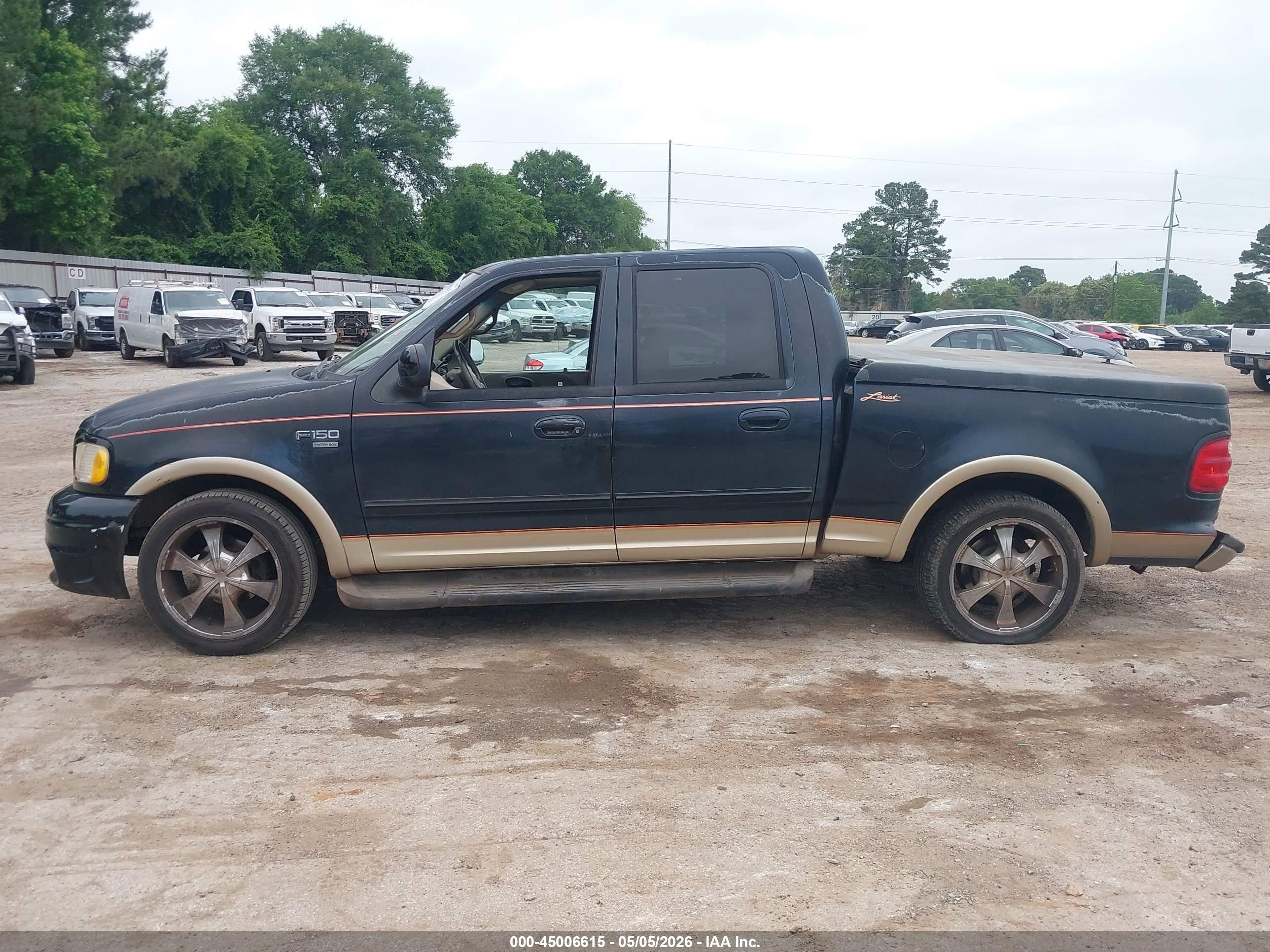 2001 Ford F-150 Harley-davidson Edition/king Ranch Edition/lariat/xlt Black vin: 1FTRW07L81KE36591