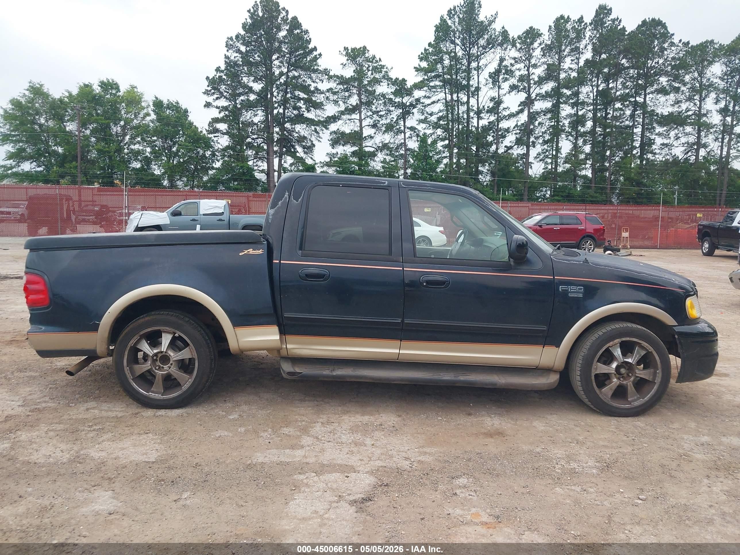 2001 Ford F-150 Harley-davidson Edition/king Ranch Edition/lariat/xlt Black vin: 1FTRW07L81KE36591