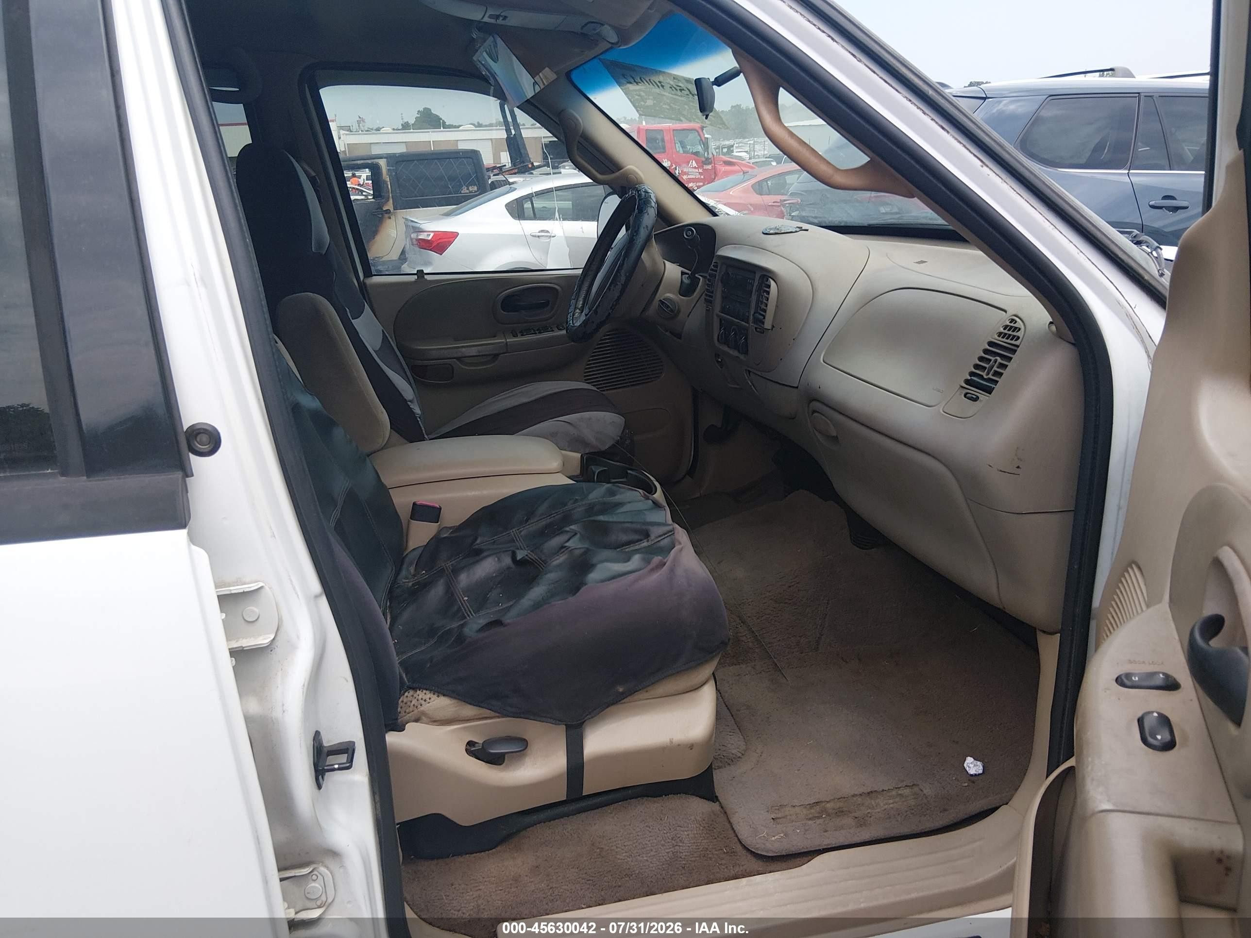 2001 Ford F-150 Harley-davidson Edition/king Ranch Edition/lariat/xlt White vin: 1FTRW07L81KF26503
